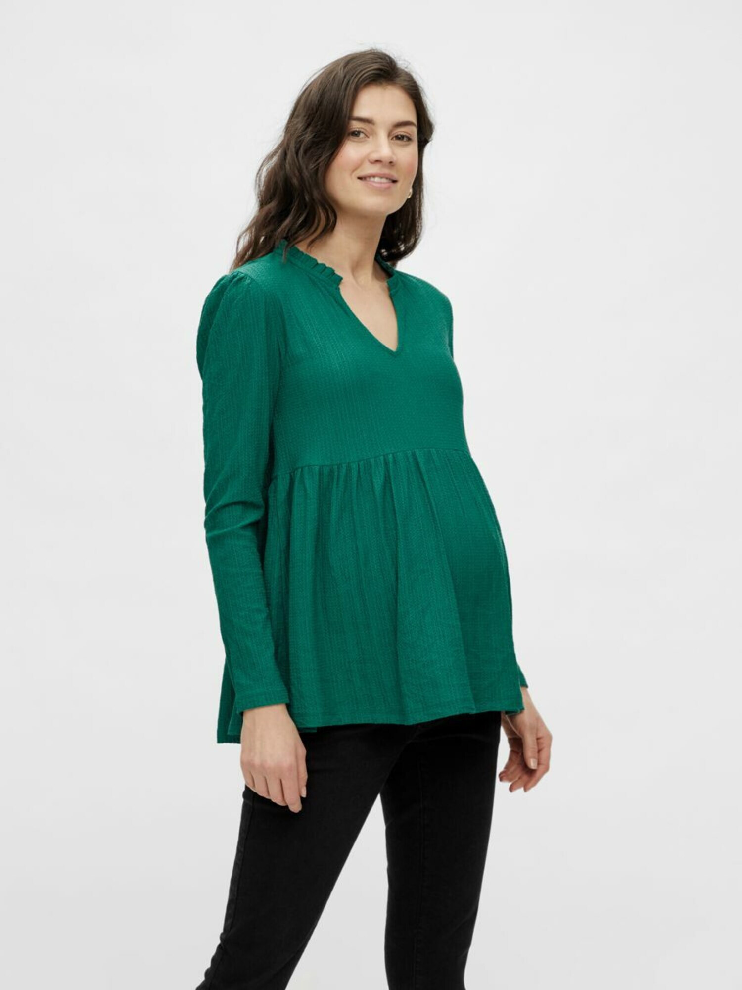 MAMALICIOUS Tricou 'FREIA' verde smarald - Pled.ro