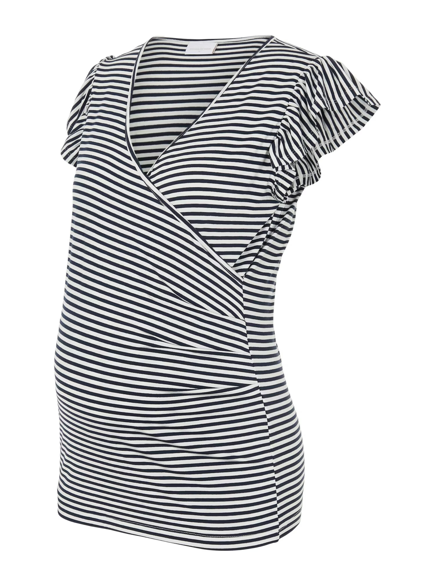 MAMALICIOUS Tricou 'GISELE' bleumarin / alb - Pled.ro