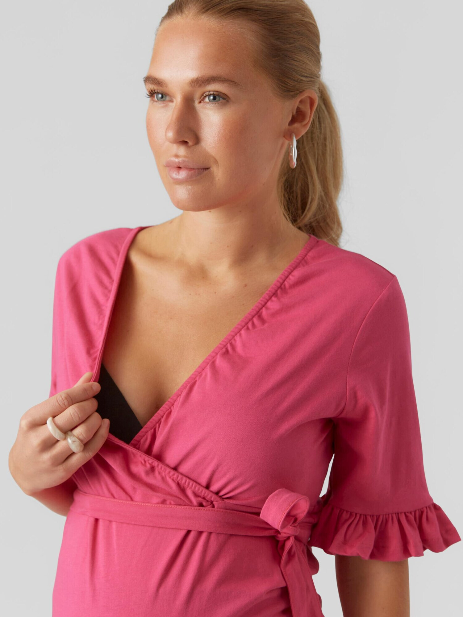 MAMALICIOUS Tricou 'HAZEL' fucsia - Pled.ro