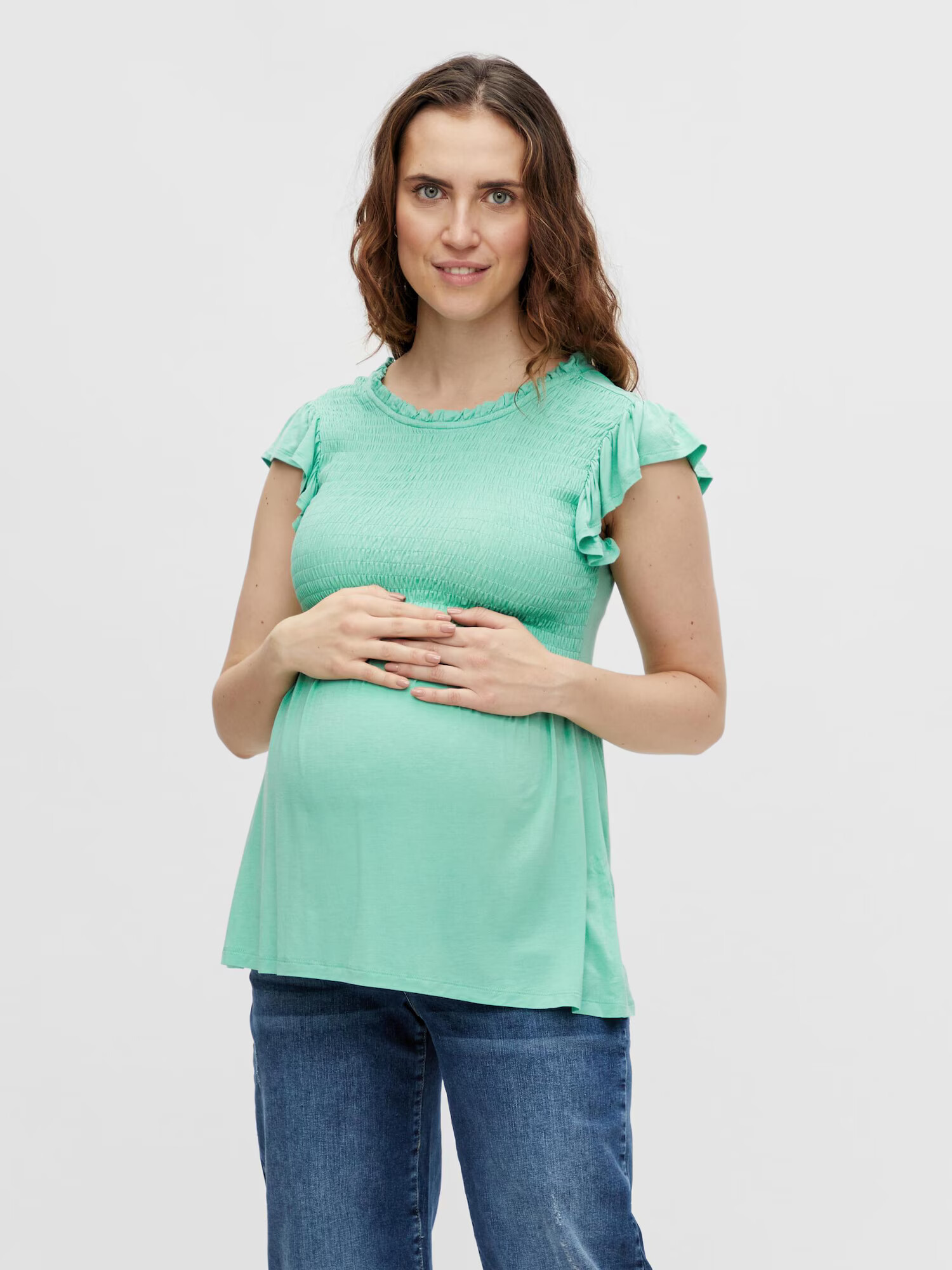 MAMALICIOUS Tricou 'Julietta' verde mentă - Pled.ro