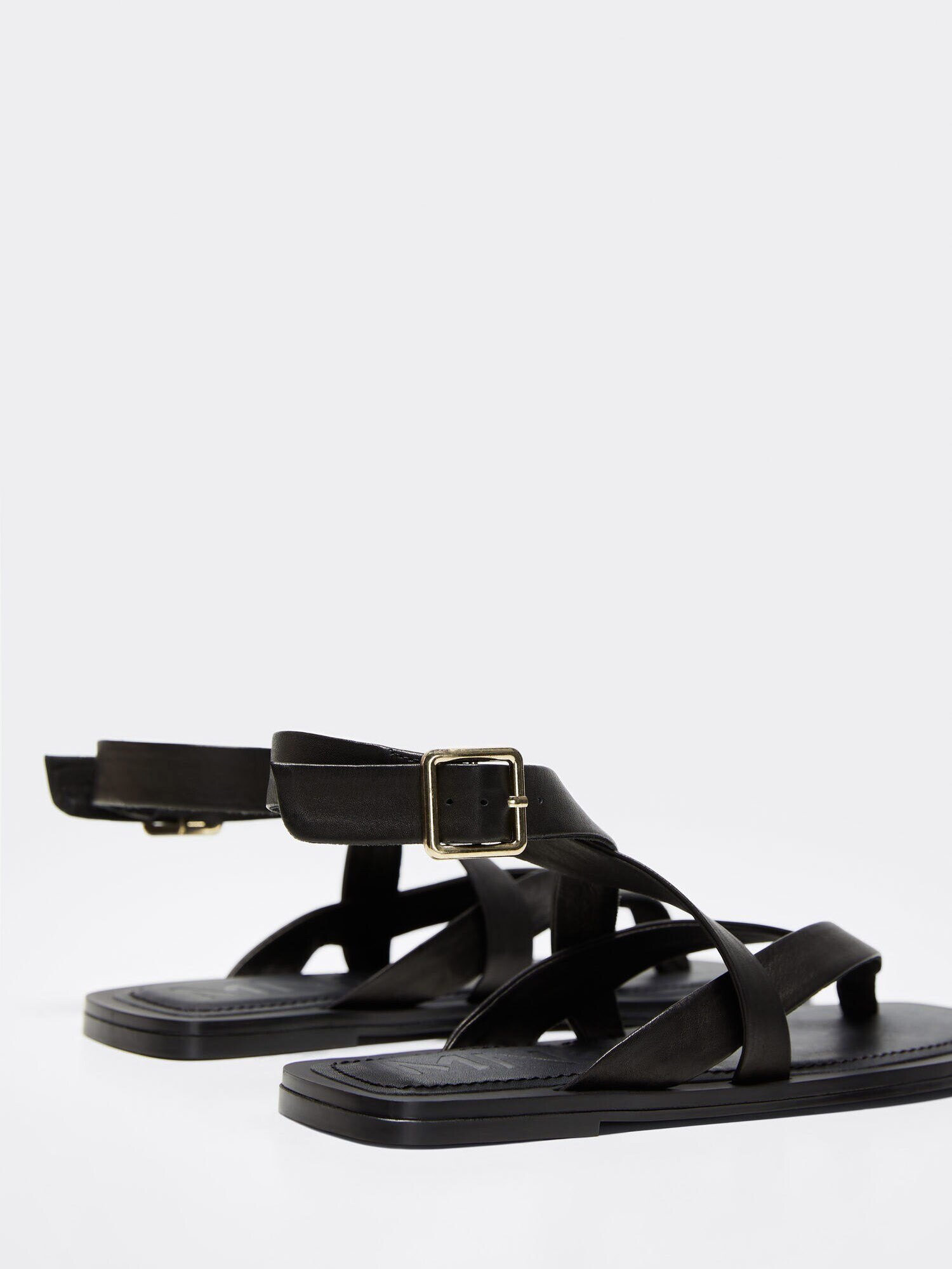 MANGO Flip-flops 'Empty' negru - Pled.ro