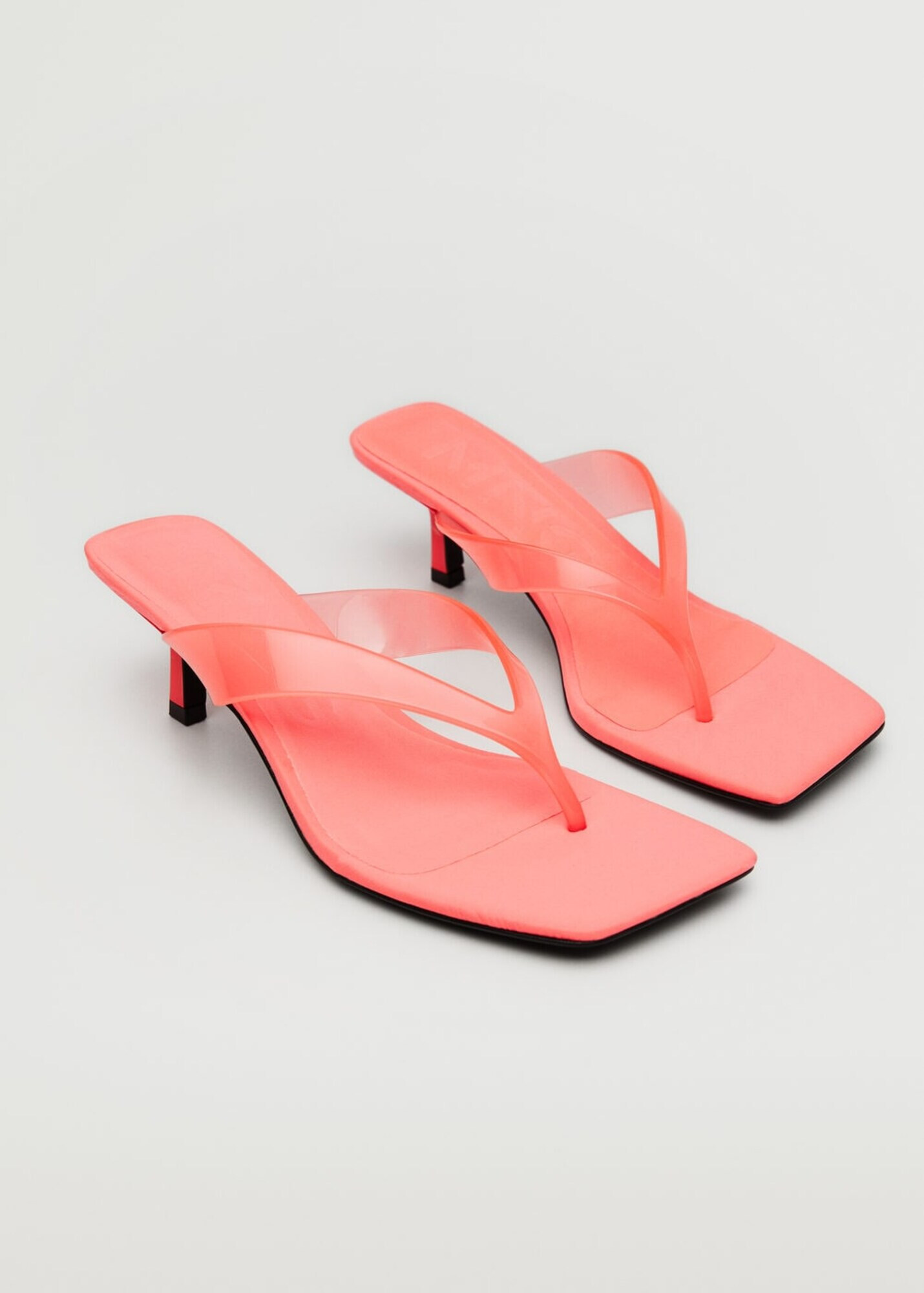 MANGO Flip-flops 'Retro' roz - Pled.ro