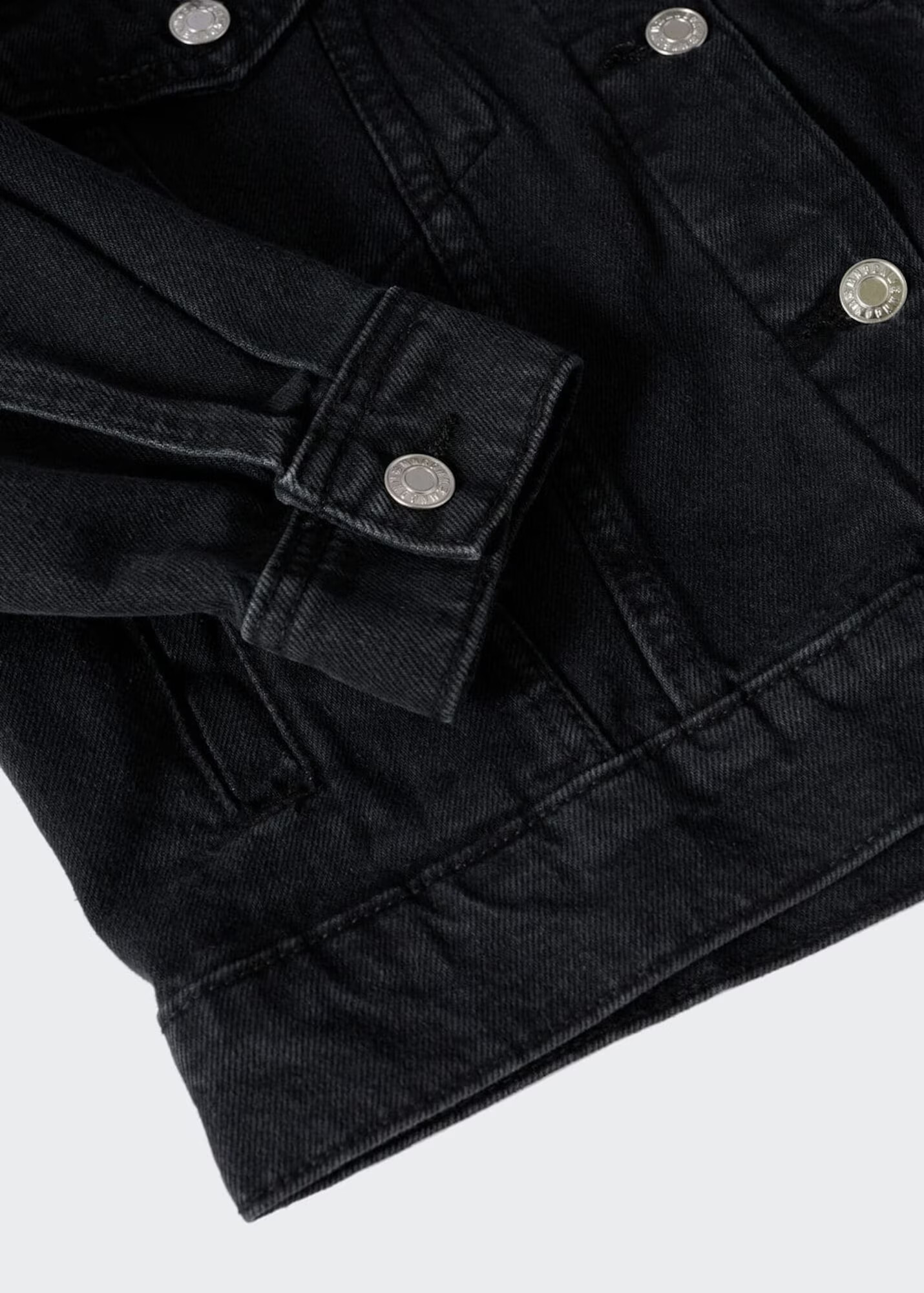 MANGO Geacă de primăvară-toamnă 'Mom80' negru denim - Pled.ro