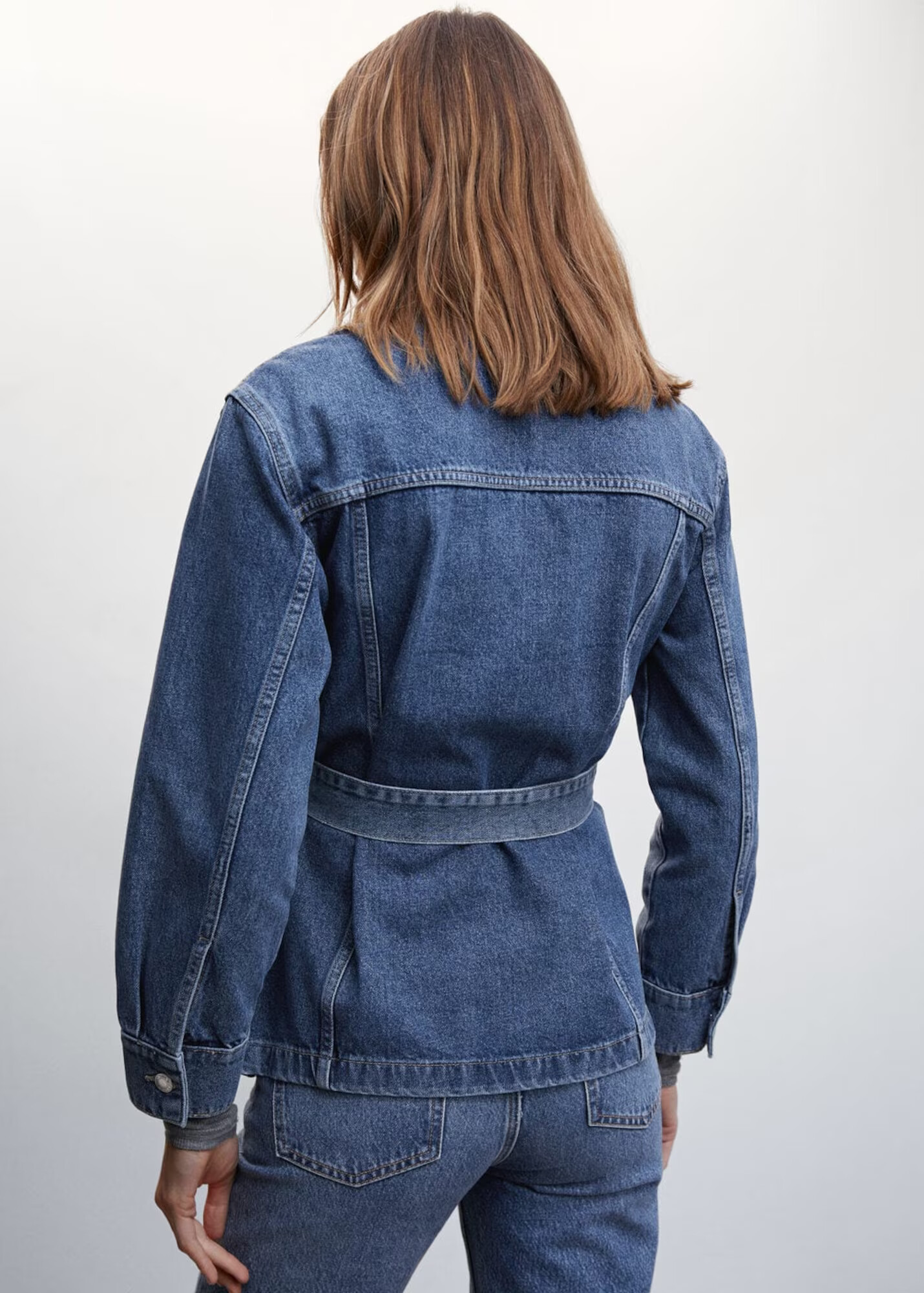 MANGO Geacă de primăvară-toamnă 'Susan' albastru denim - Pled.ro