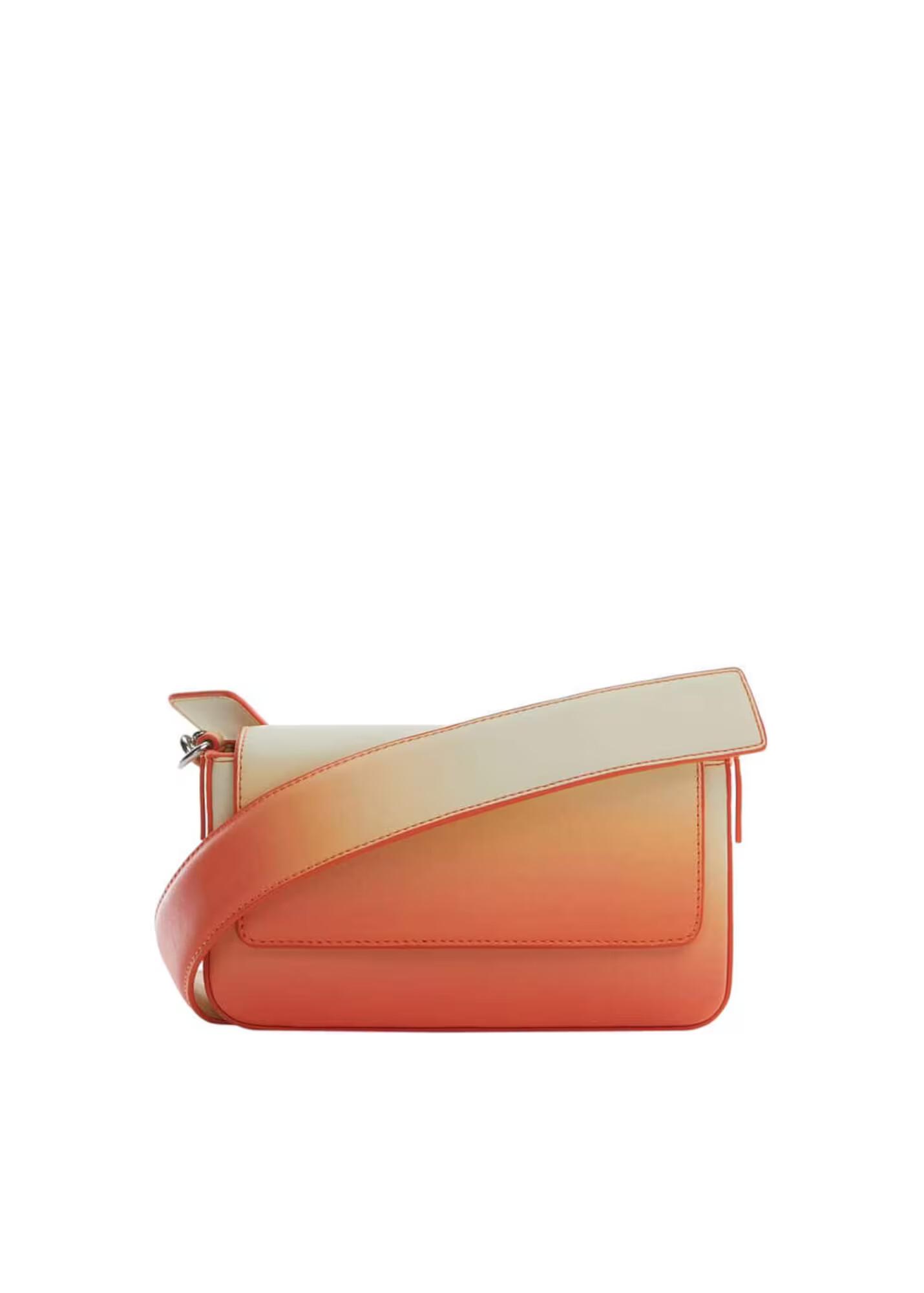 MANGO Clutch 'Oasis' portocaliu / alb - Pled.ro