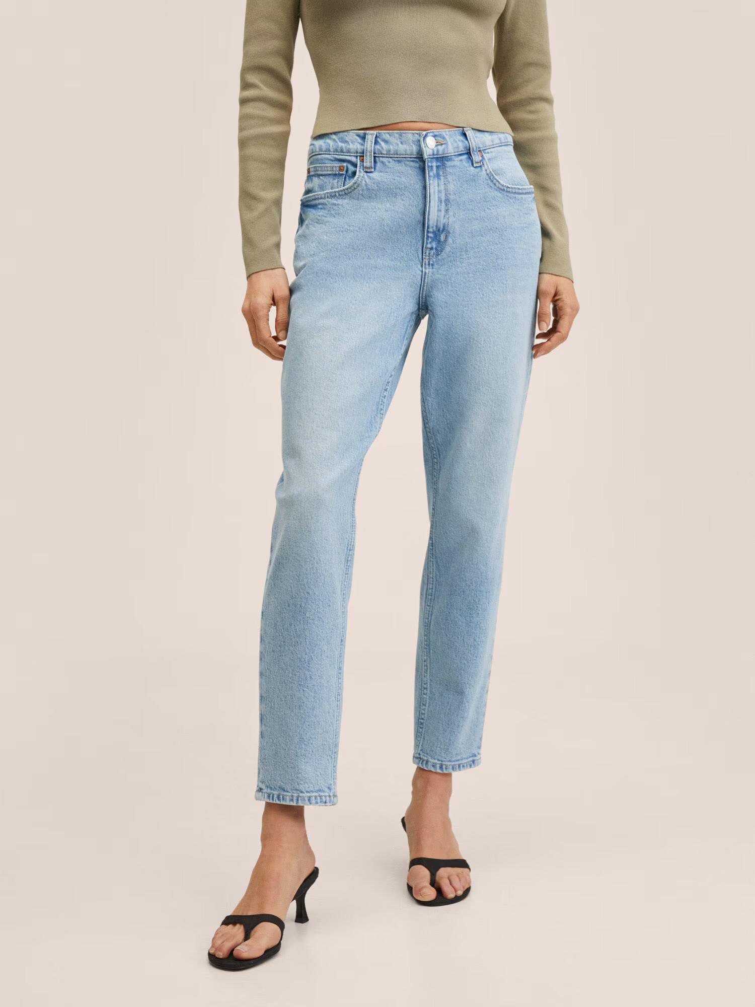 MANGO Jeans albastru denim - Pled.ro