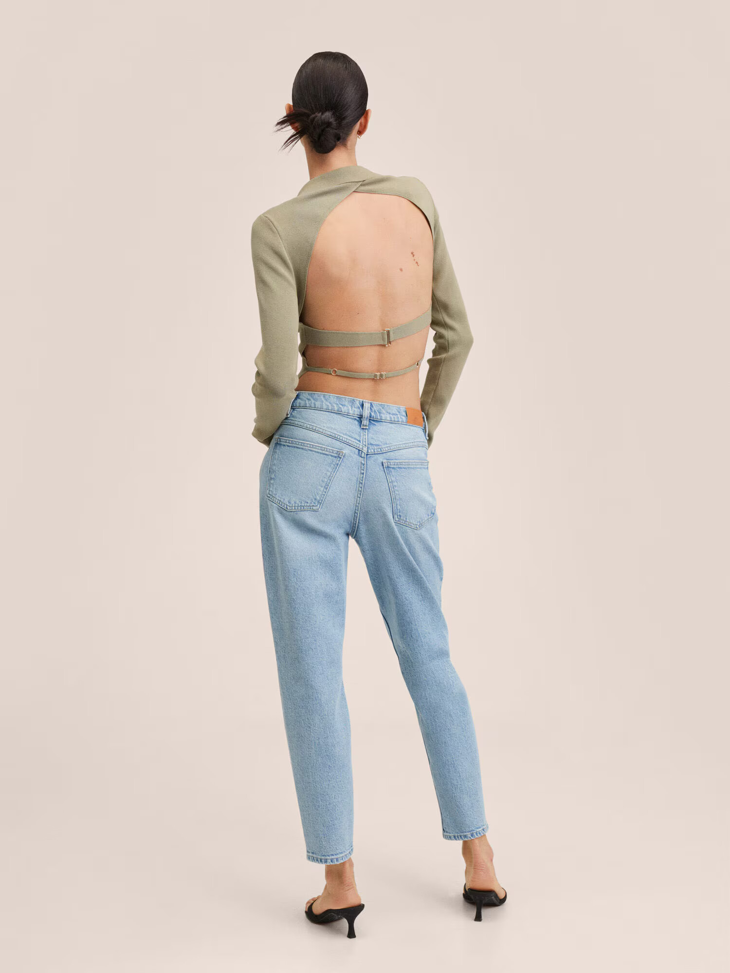 MANGO Jeans albastru denim - Pled.ro