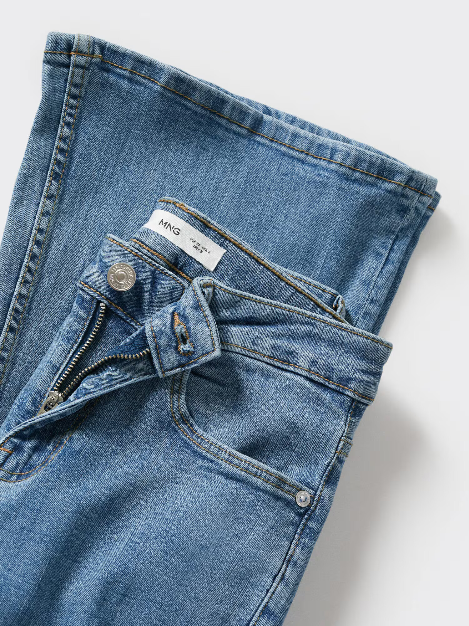 MANGO Jeans albastru denim - Pled.ro