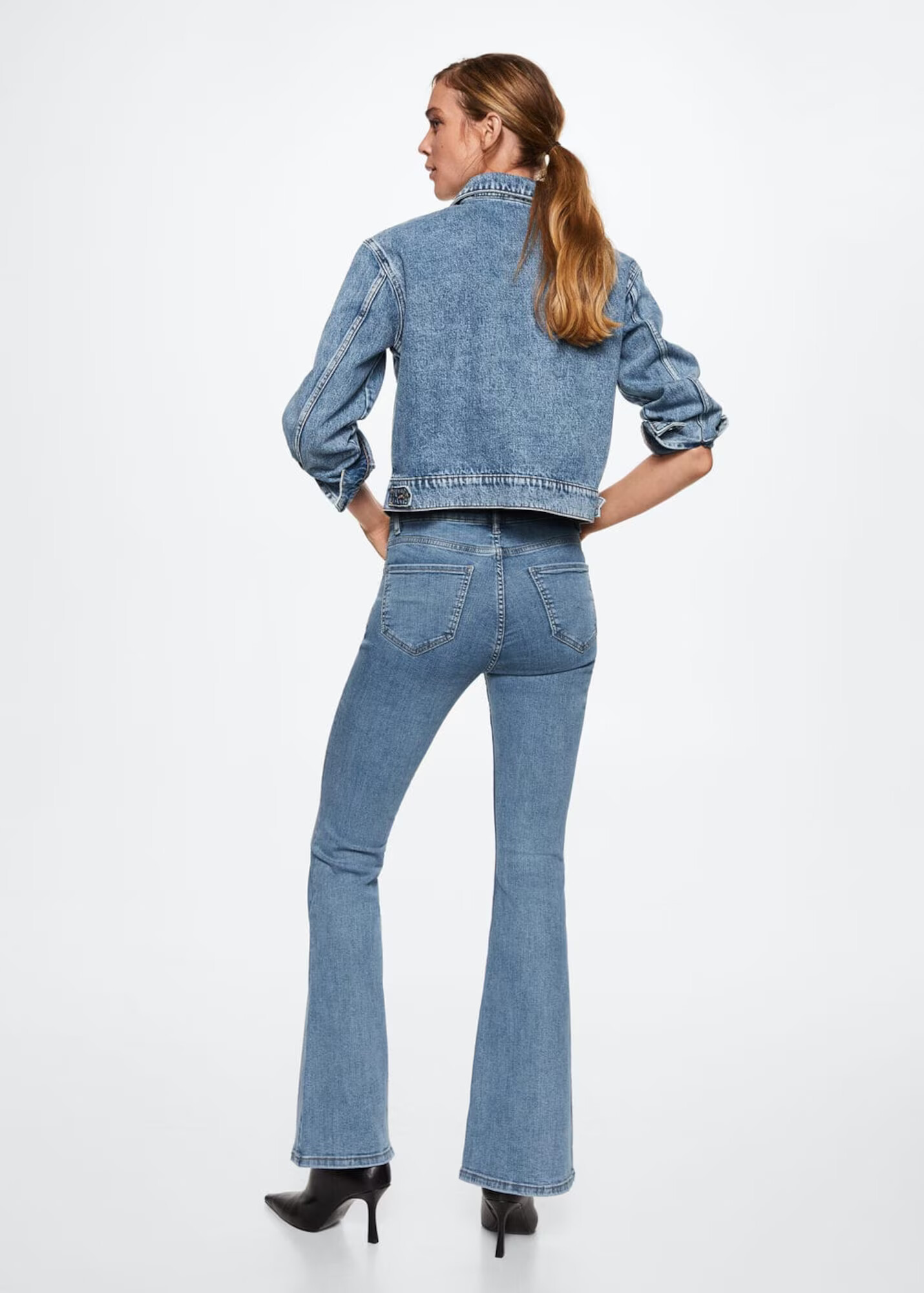 MANGO Jeans albastru denim - Pled.ro