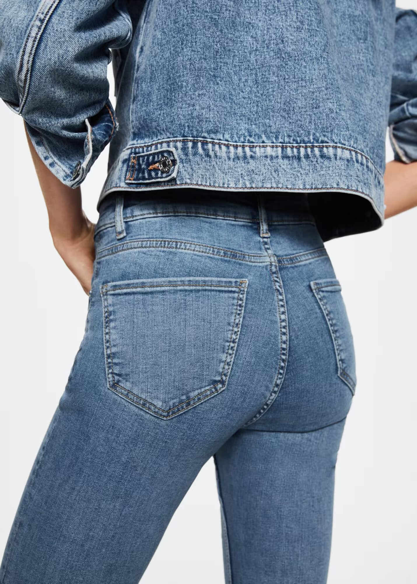 MANGO Jeans albastru denim - Pled.ro