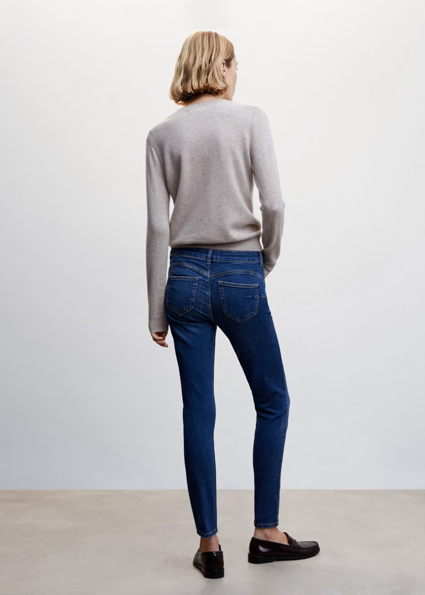 MANGO Jeans albastru denim - Pled.ro