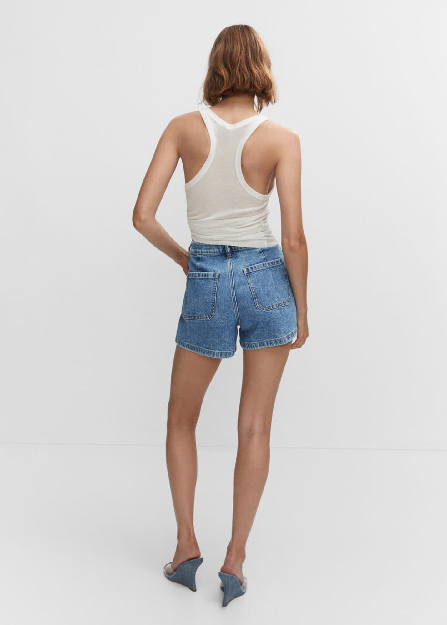 MANGO Jeans albastru denim - Pled.ro