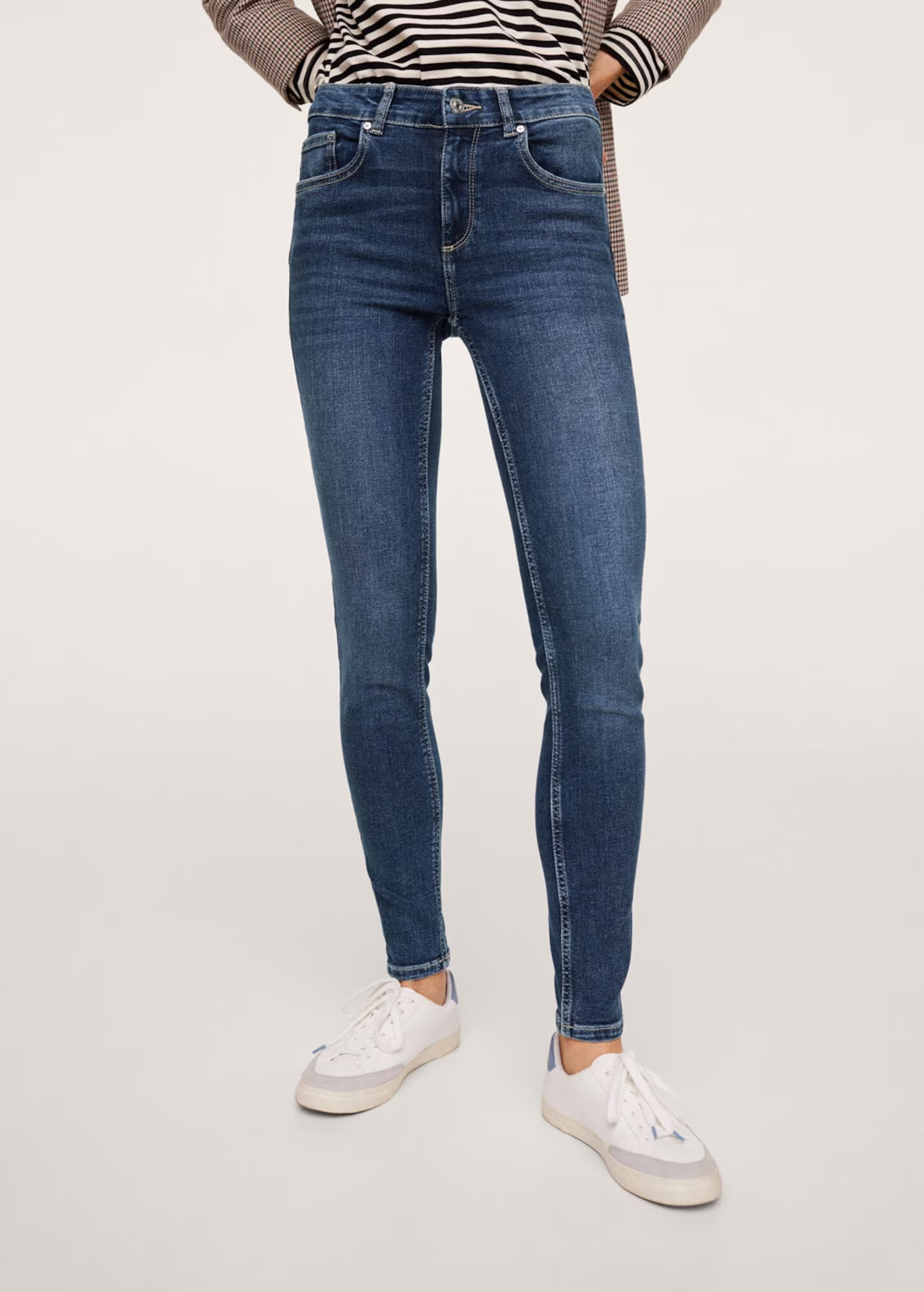 MANGO Jeans albastru denim - Pled.ro