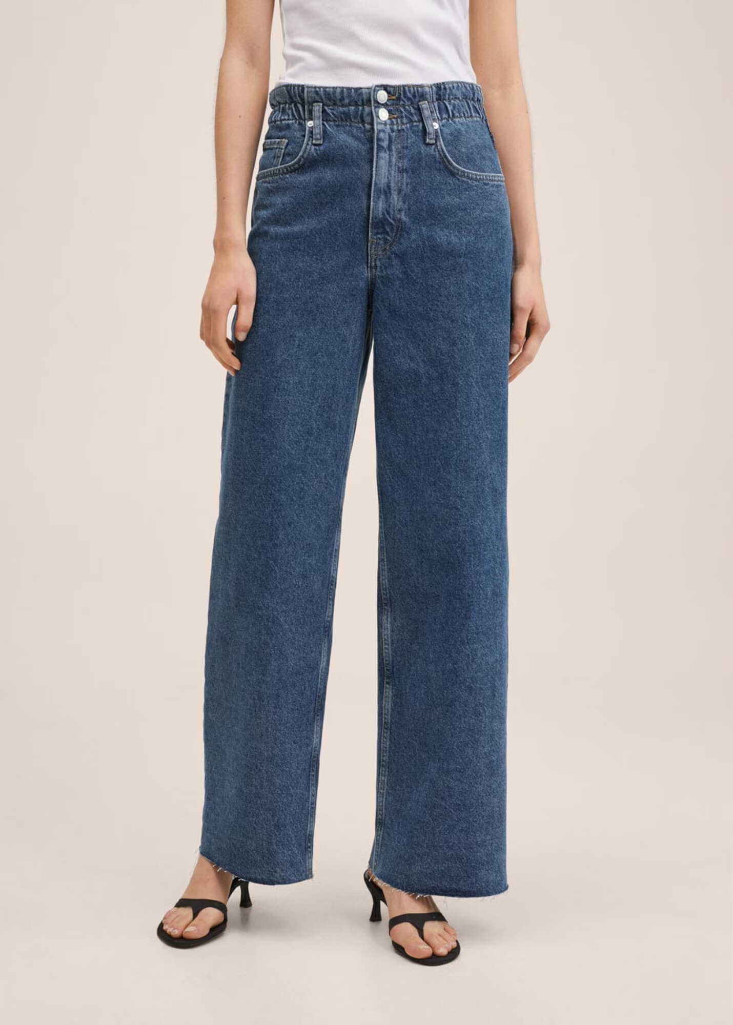 MANGO Jeans albastru denim - Pled.ro