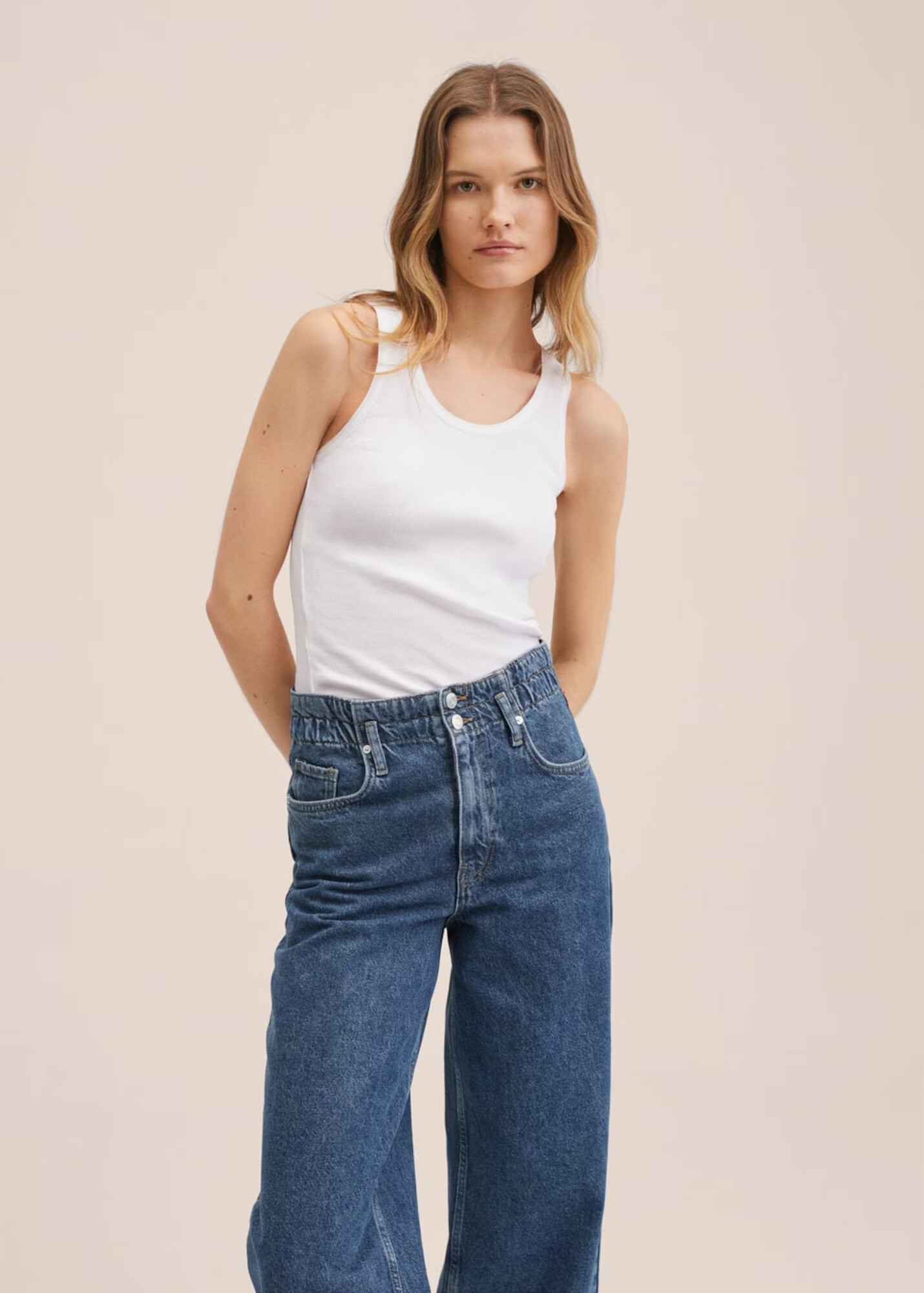 MANGO Jeans albastru denim - Pled.ro