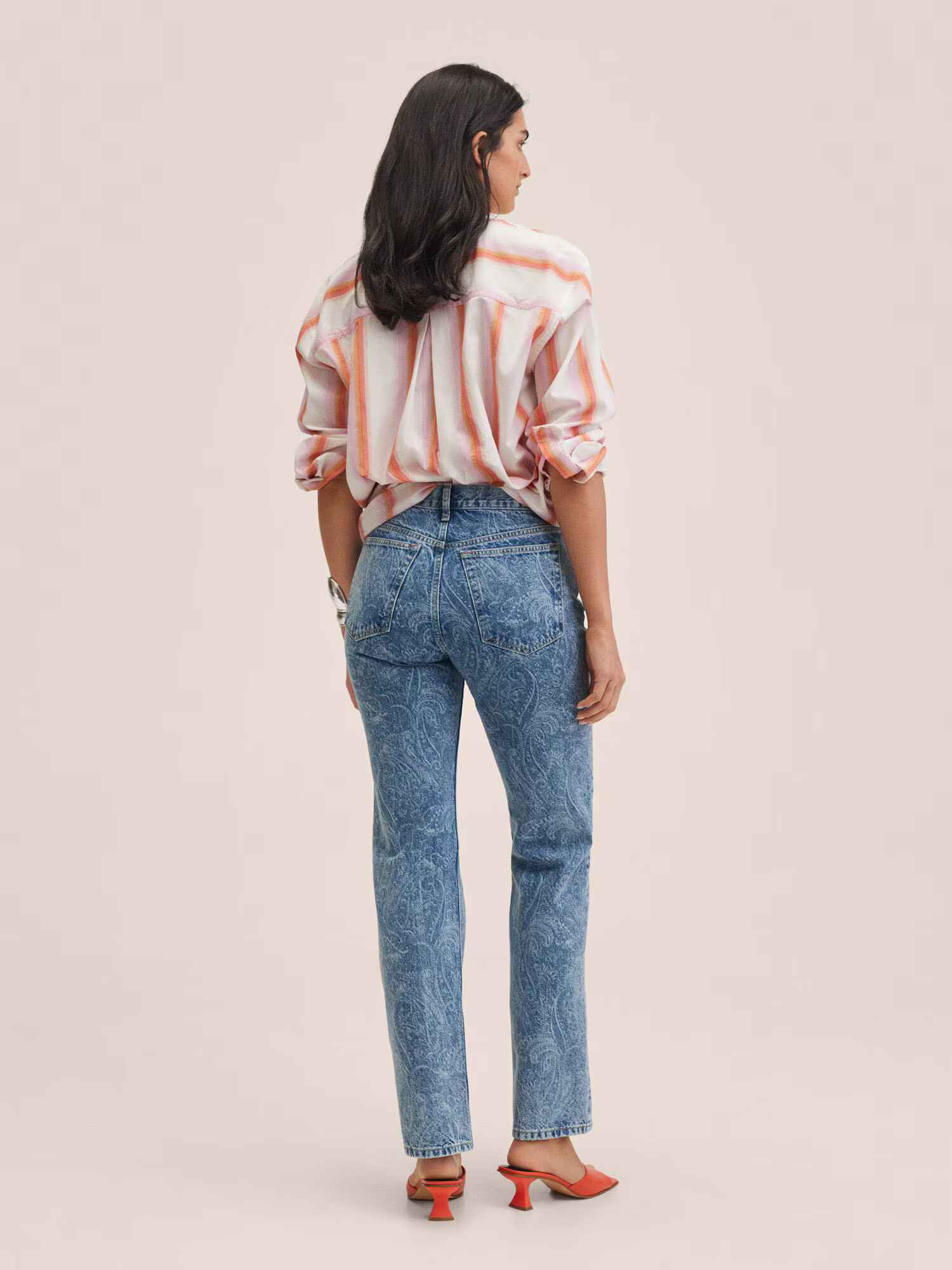 MANGO Jeans albastru denim - Pled.ro