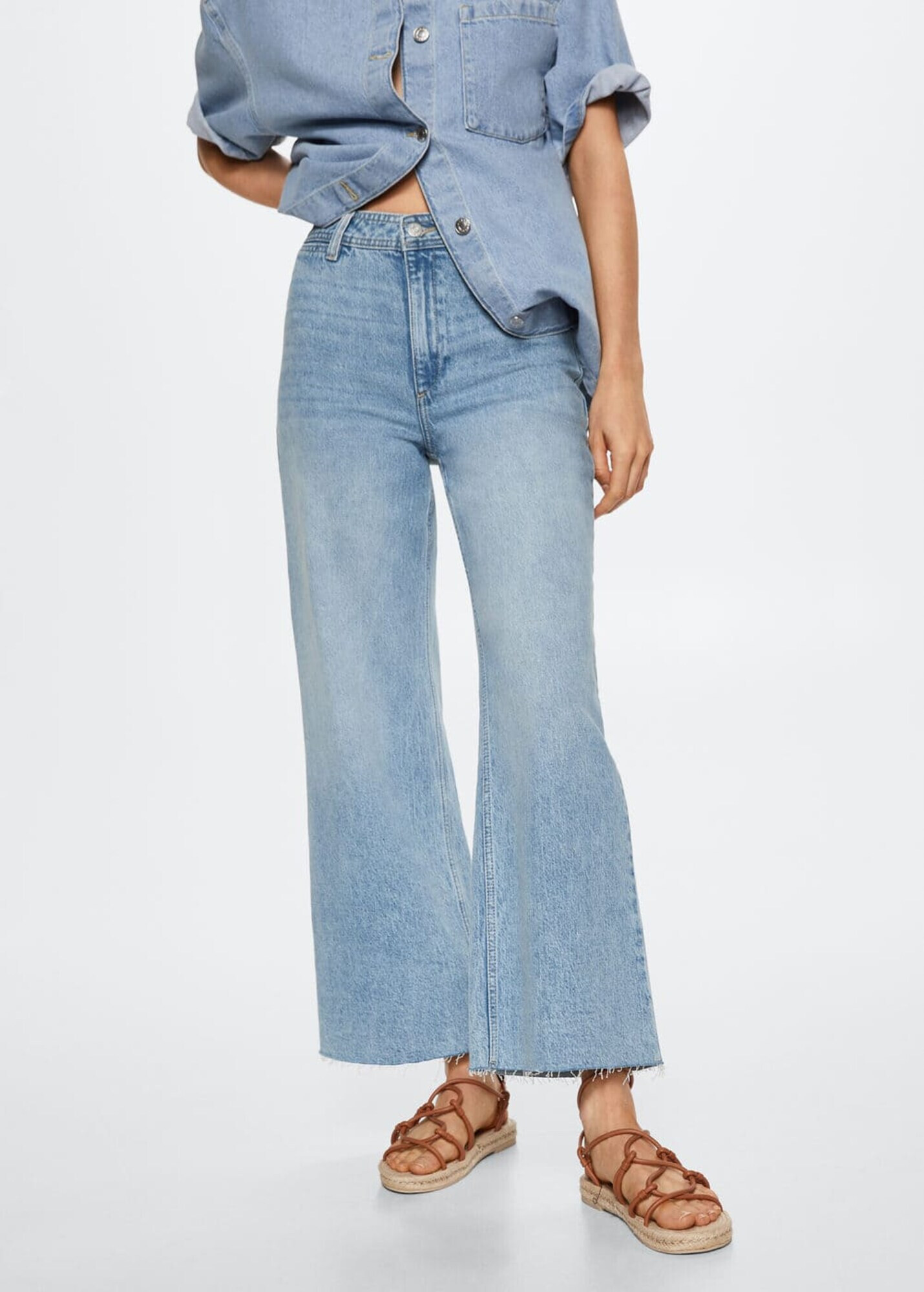 MANGO Jeans albastru denim - Pled.ro