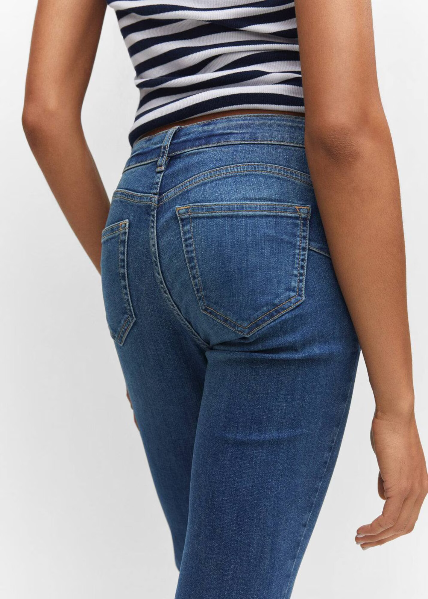 MANGO Jeans albastru închis - Pled.ro