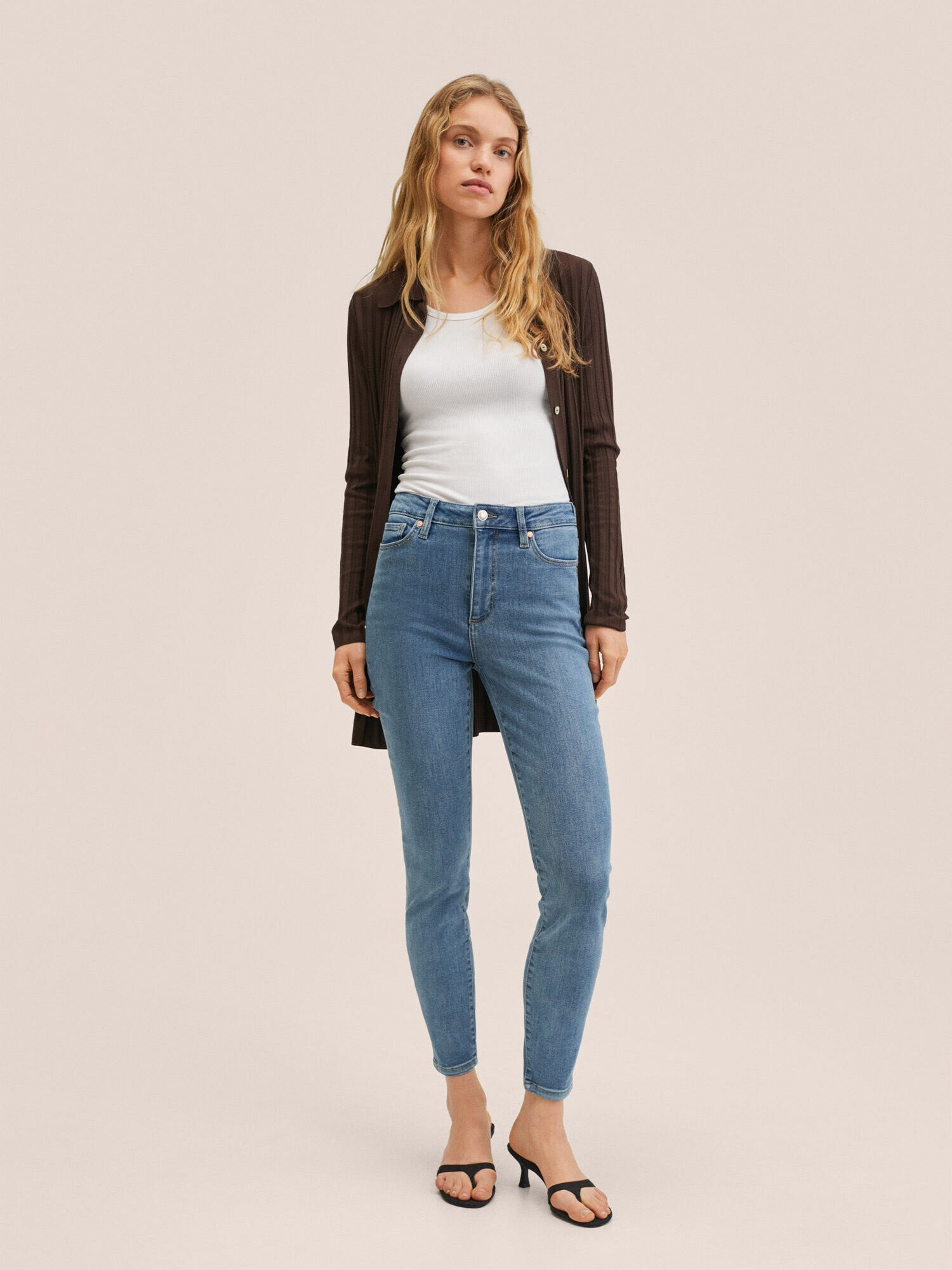 MANGO Jeans 'Anne' albastru denim - Pled.ro