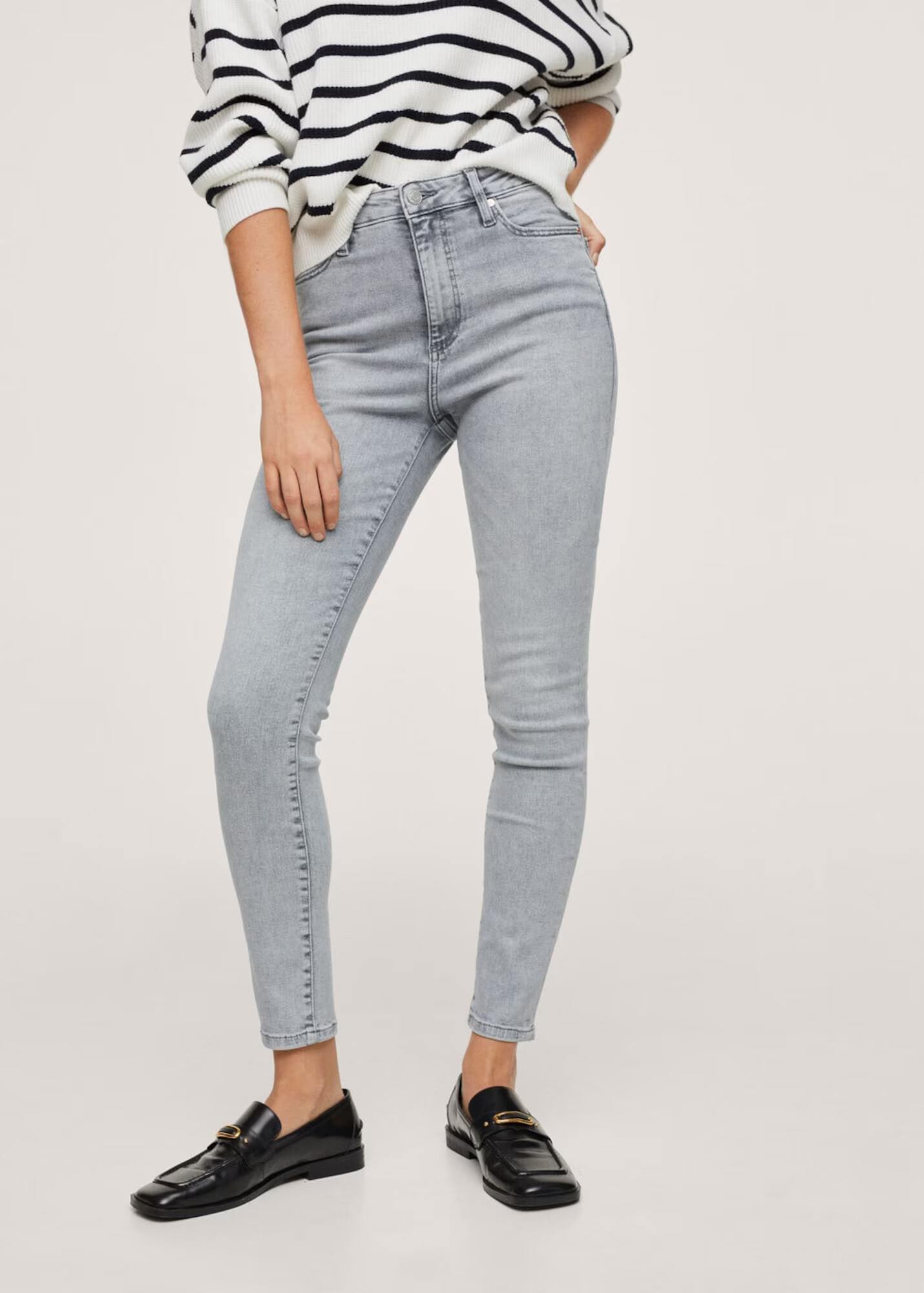 MANGO Jeans 'Anne' gri deschis - Pled.ro