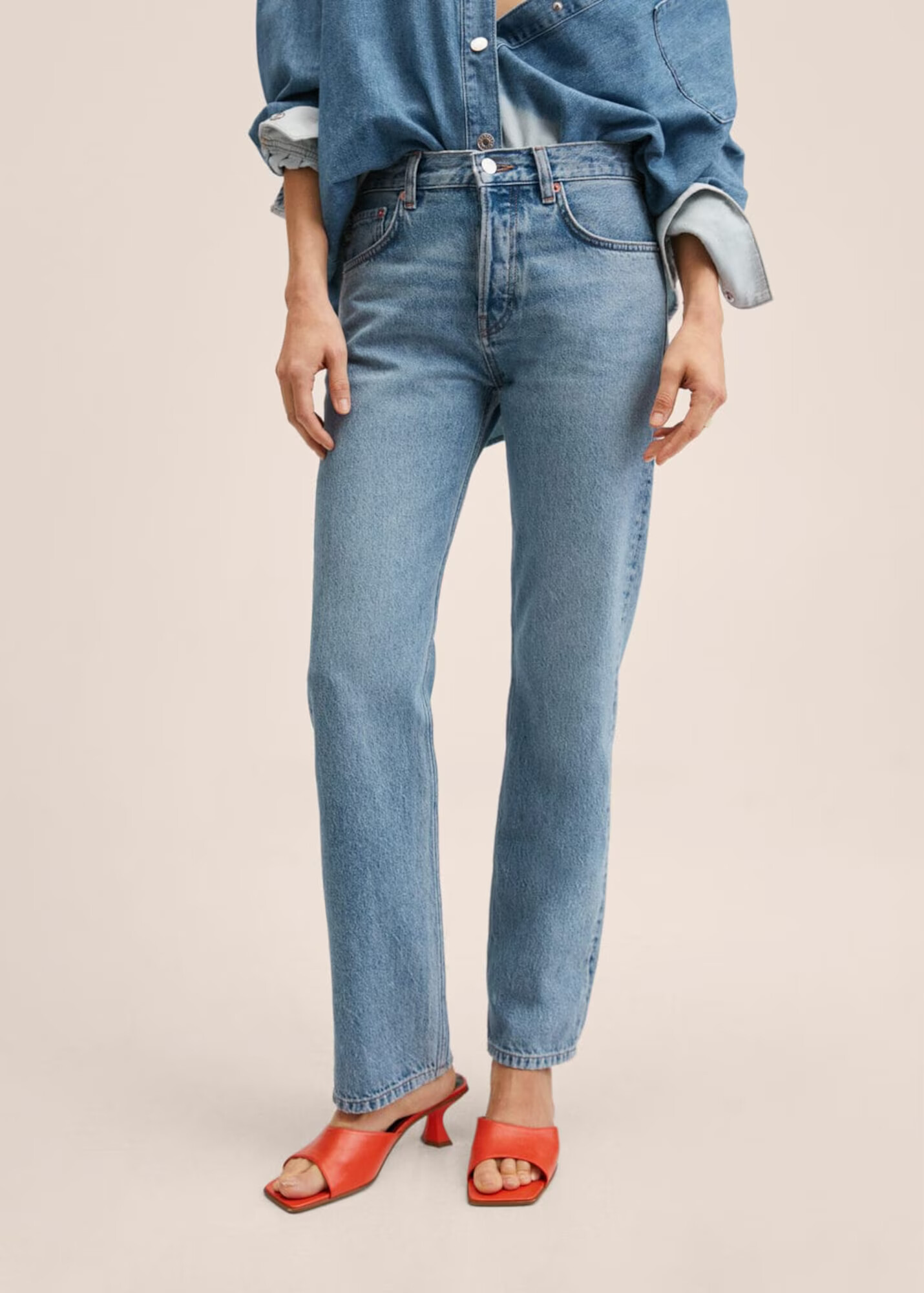 MANGO Jeans 'Bella' albastru denim - Pled.ro