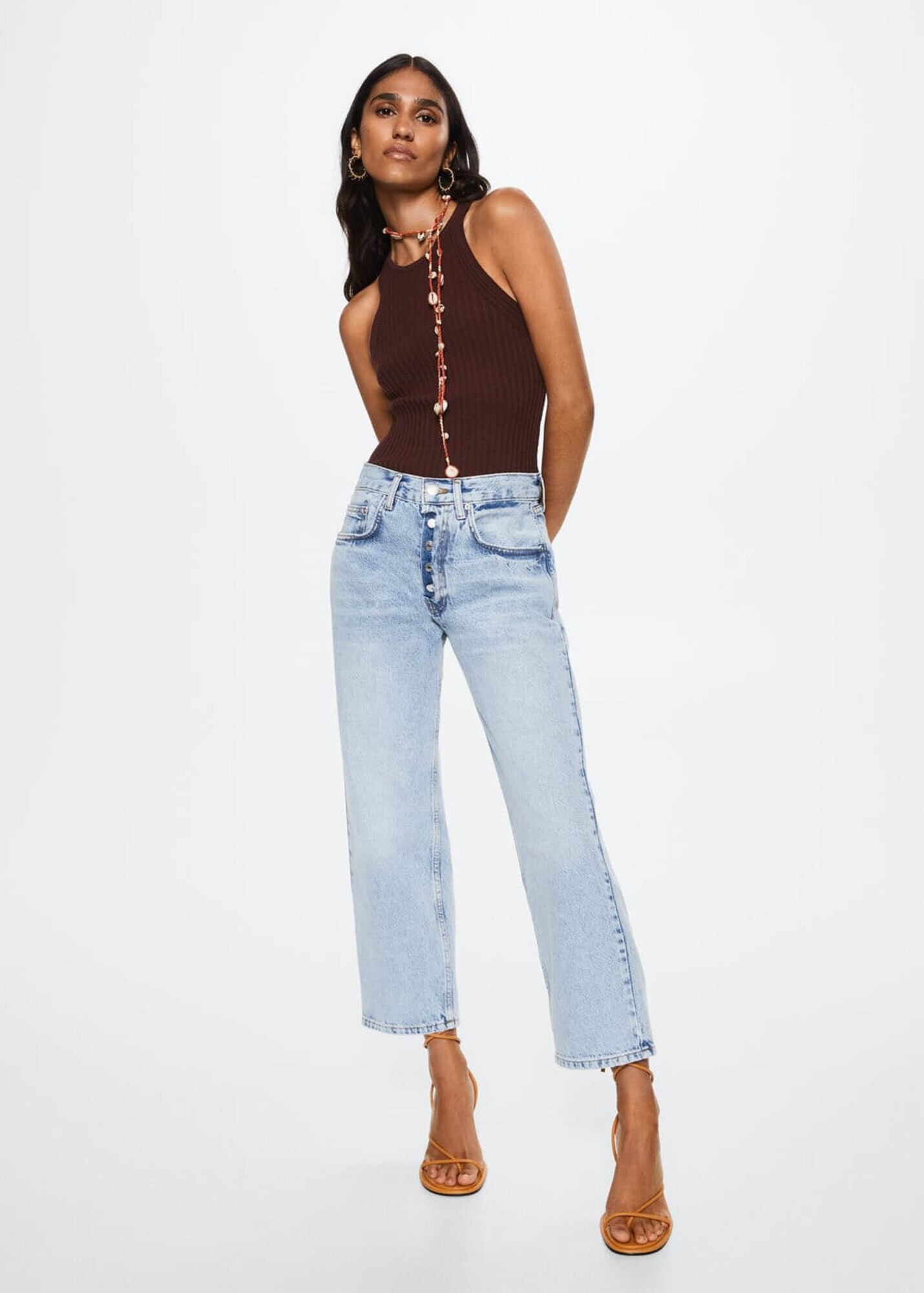 MANGO Jeans 'Carlota' albastru denim - Pled.ro