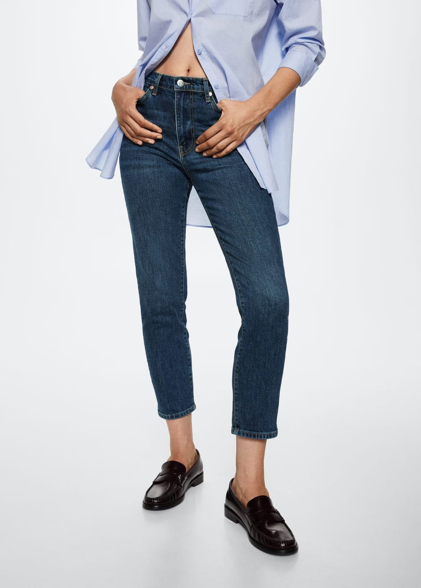 MANGO Jeans 'Claudia' albastru denim - Pled.ro