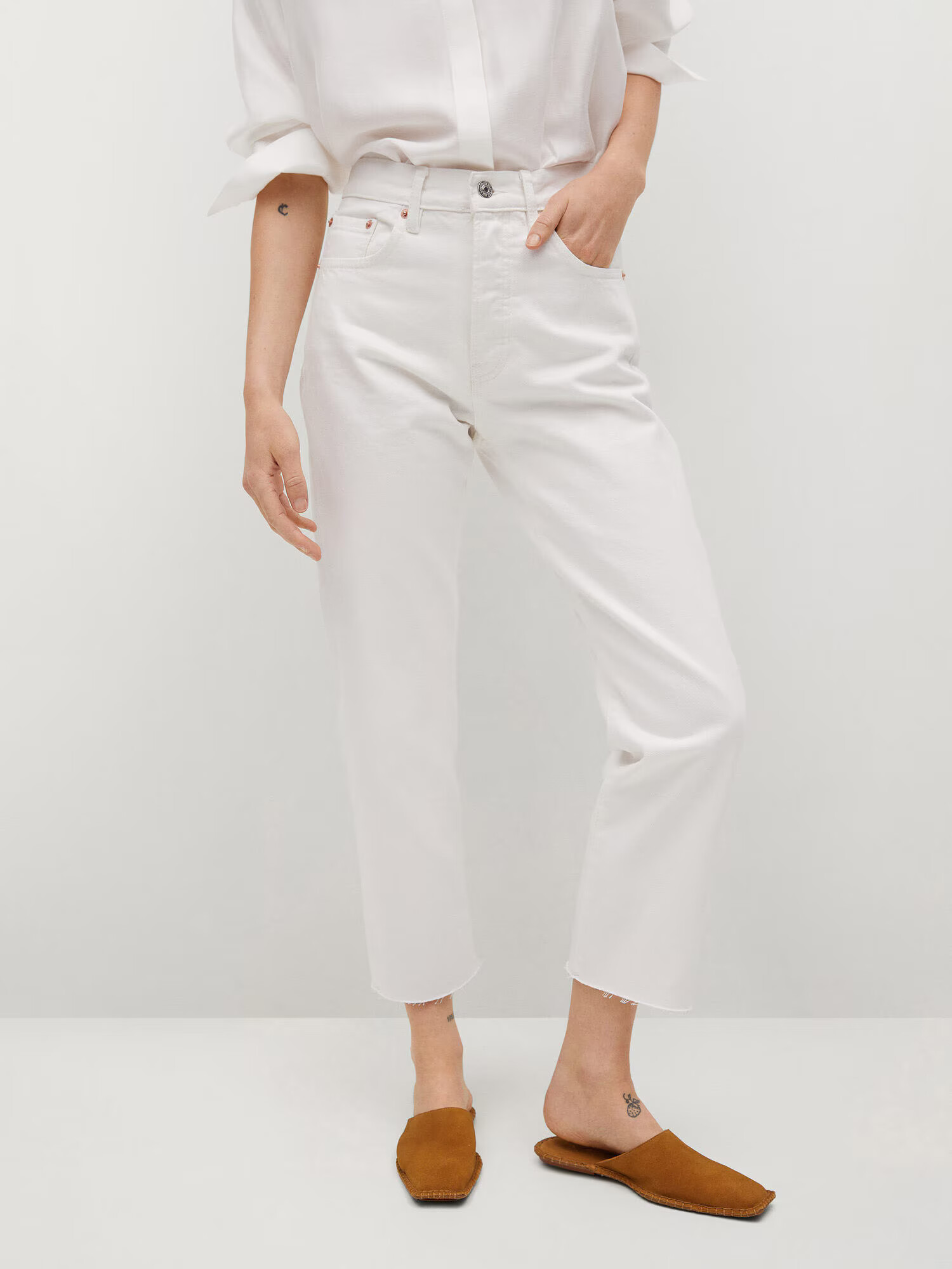 MANGO Jeans 'Havana' alb - Pled.ro