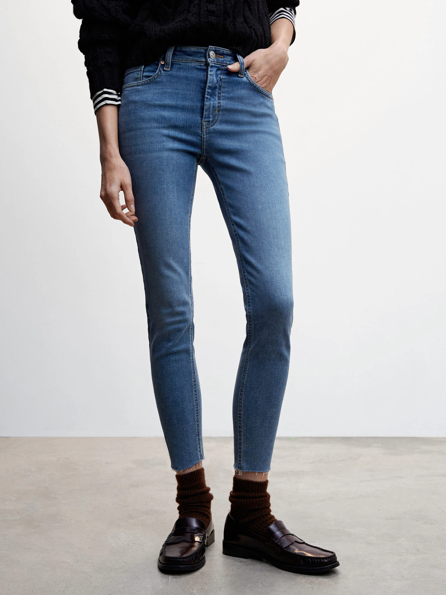 MANGO Jeans 'Isa' albastru denim - Pled.ro