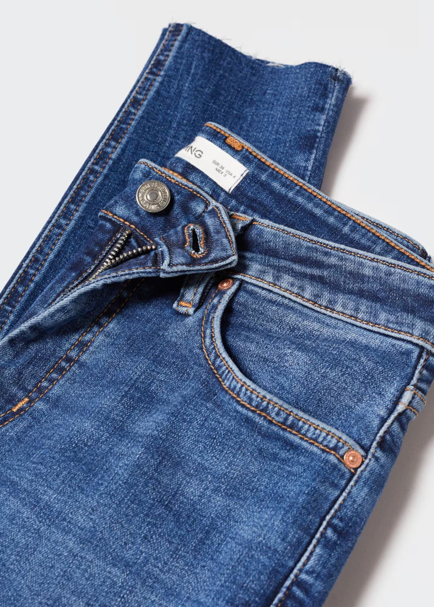 MANGO Jeans 'Isa' albastru denim - Pled.ro