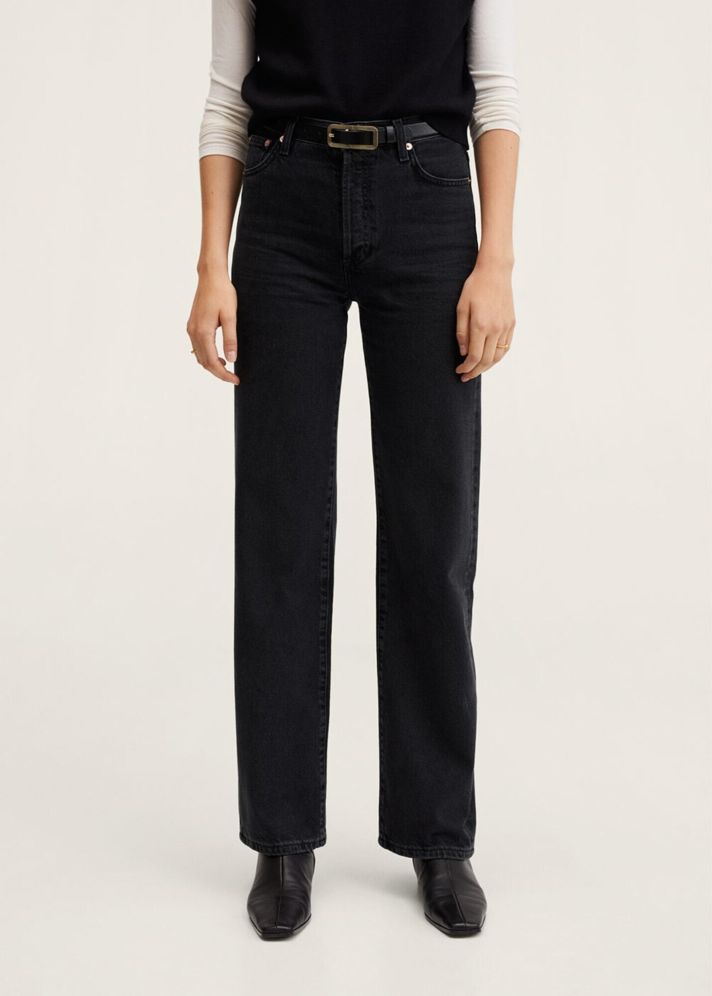 MANGO Jeans 'Kaia' negru denim - Pled.ro