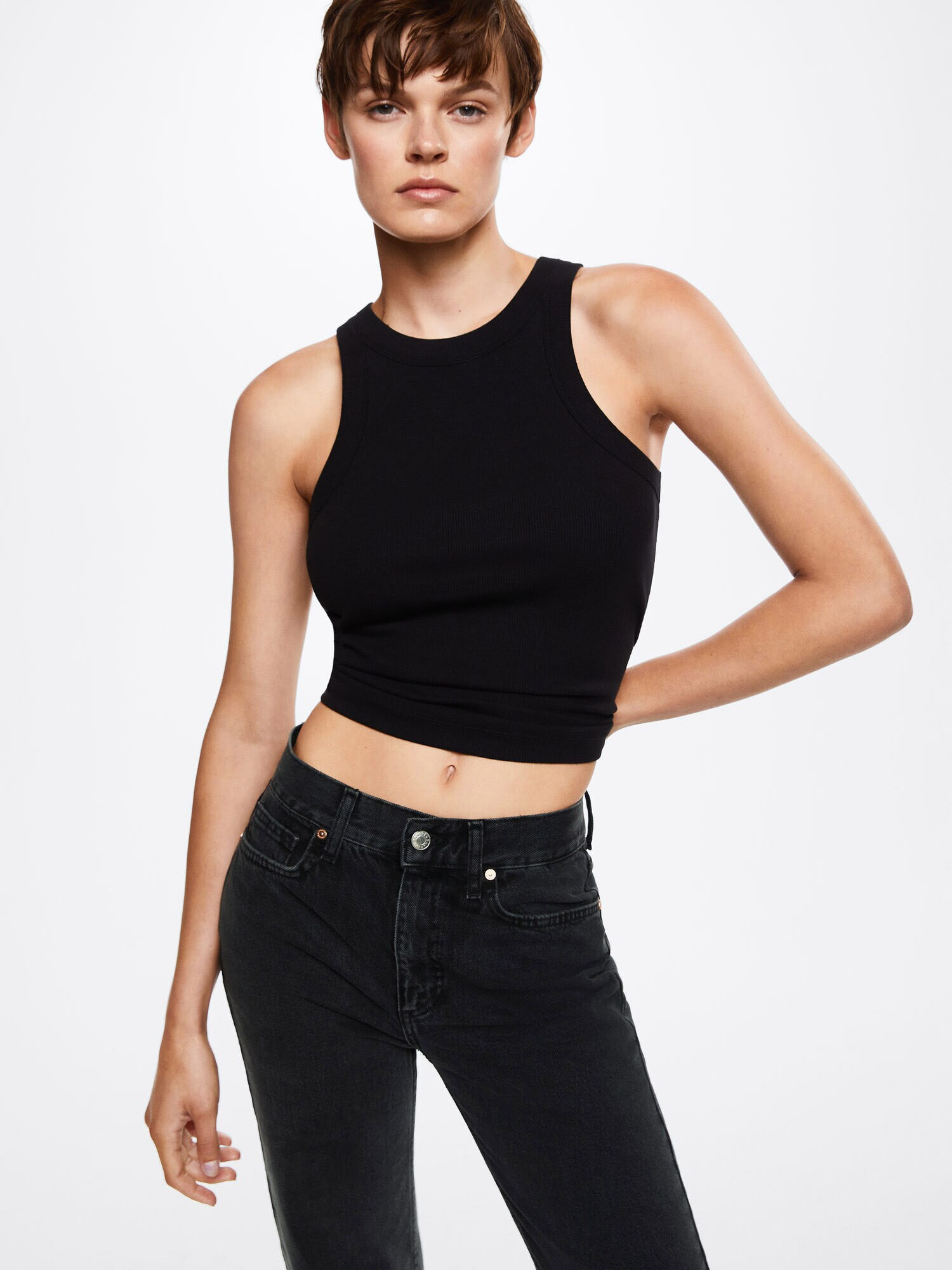 MANGO Jeans 'Matilda' negru denim - Pled.ro