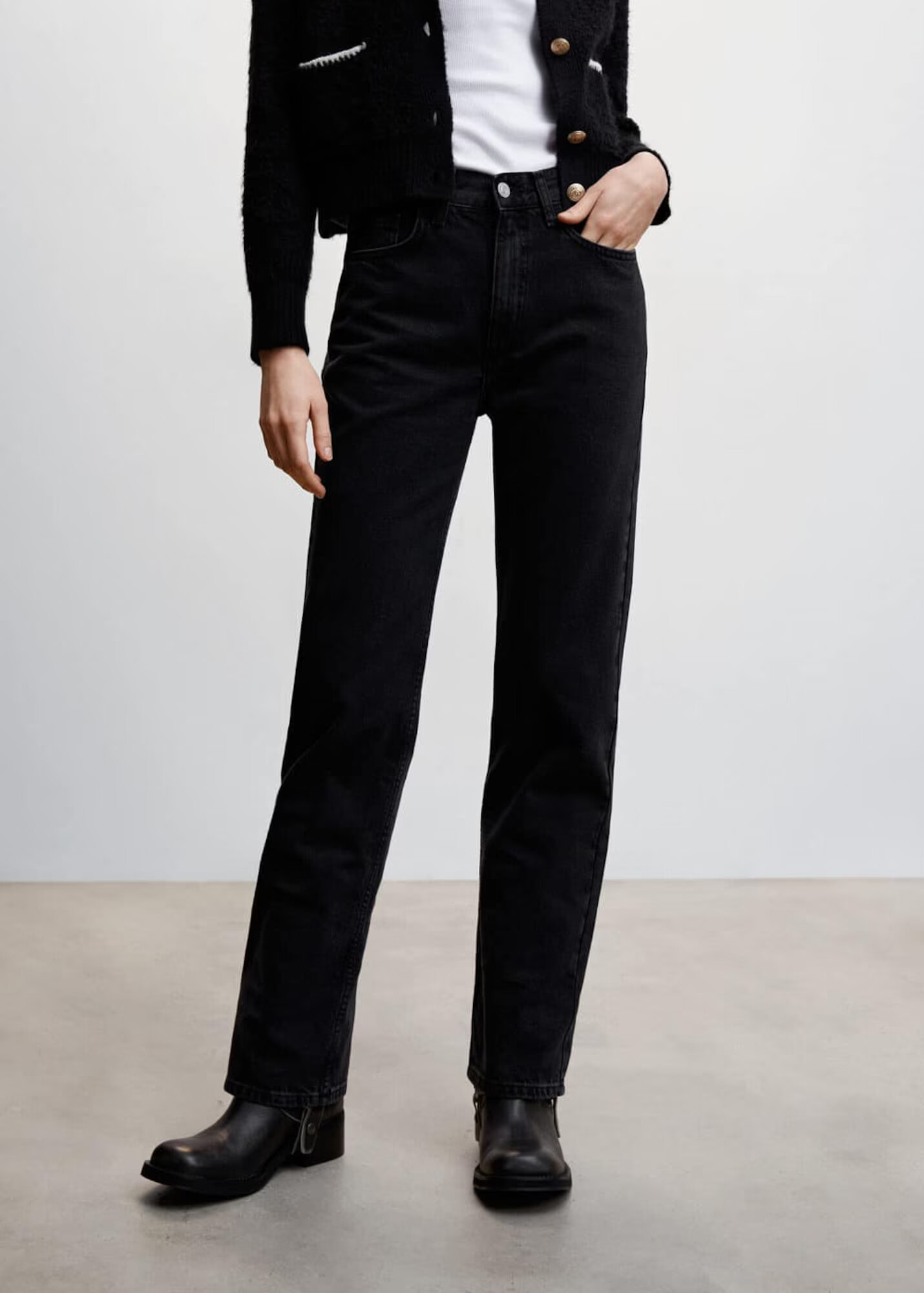 MANGO Jeans 'Matilda' negru denim - Pled.ro