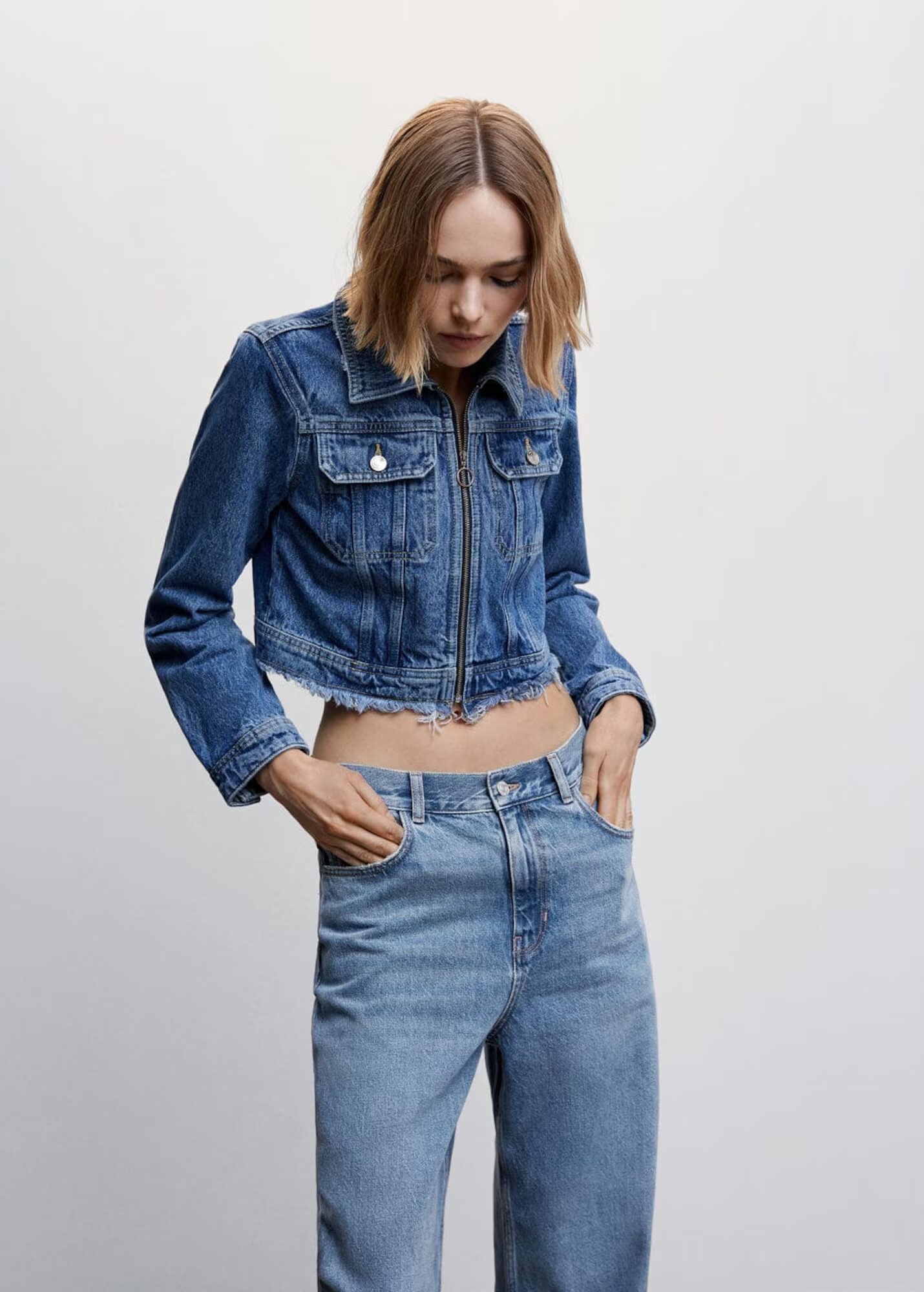 MANGO Jeans 'maya' albastru denim - Pled.ro