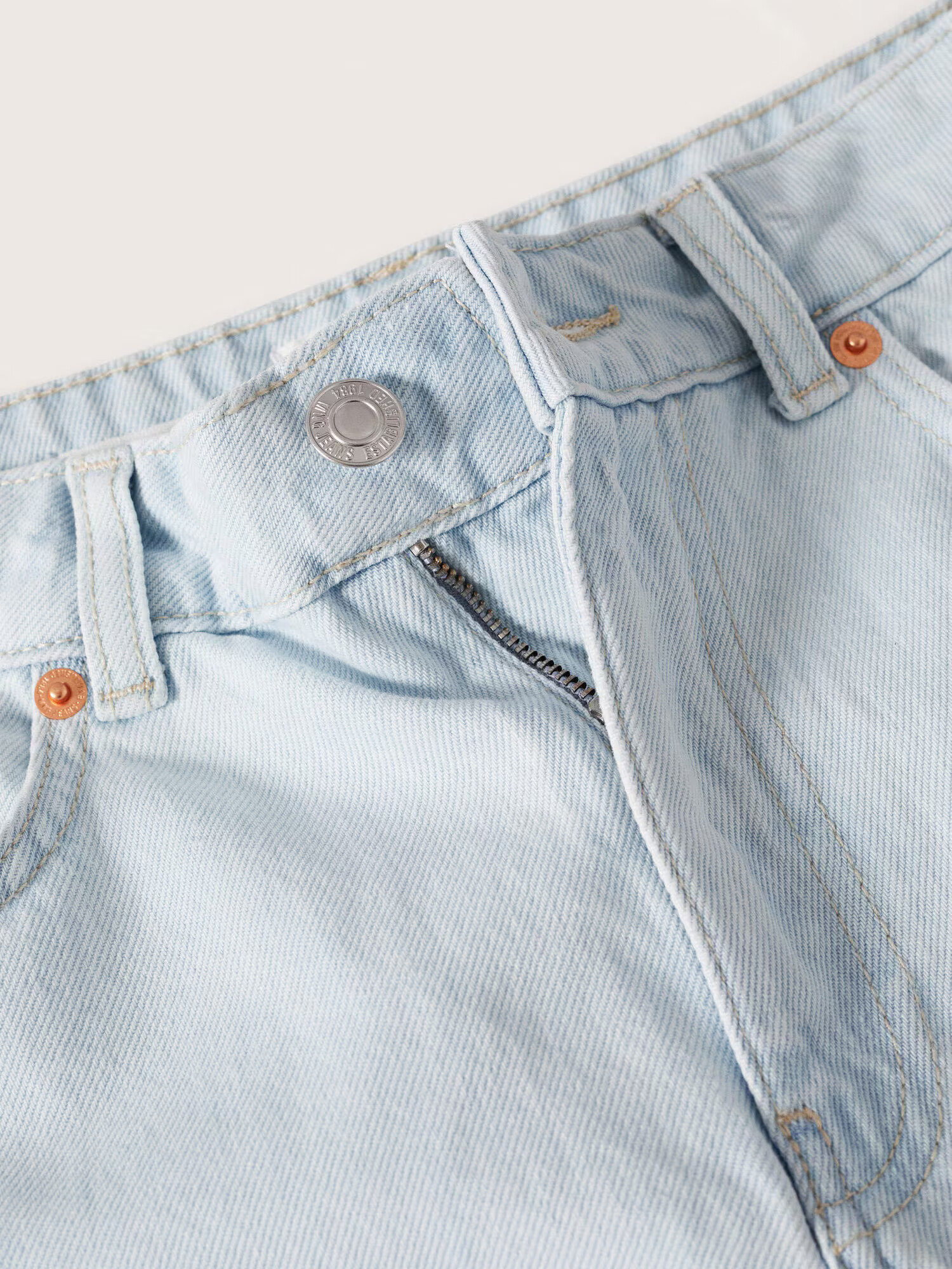 MANGO Jeans 'Mom' albastru deschis - Pled.ro