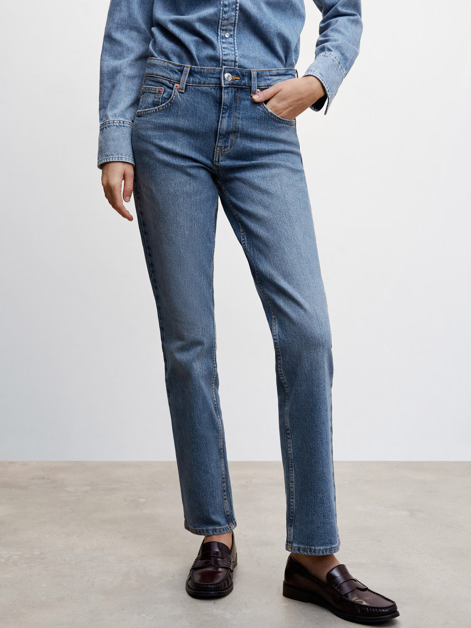 MANGO Jeans 'NAYARA' albastru - Pled.ro