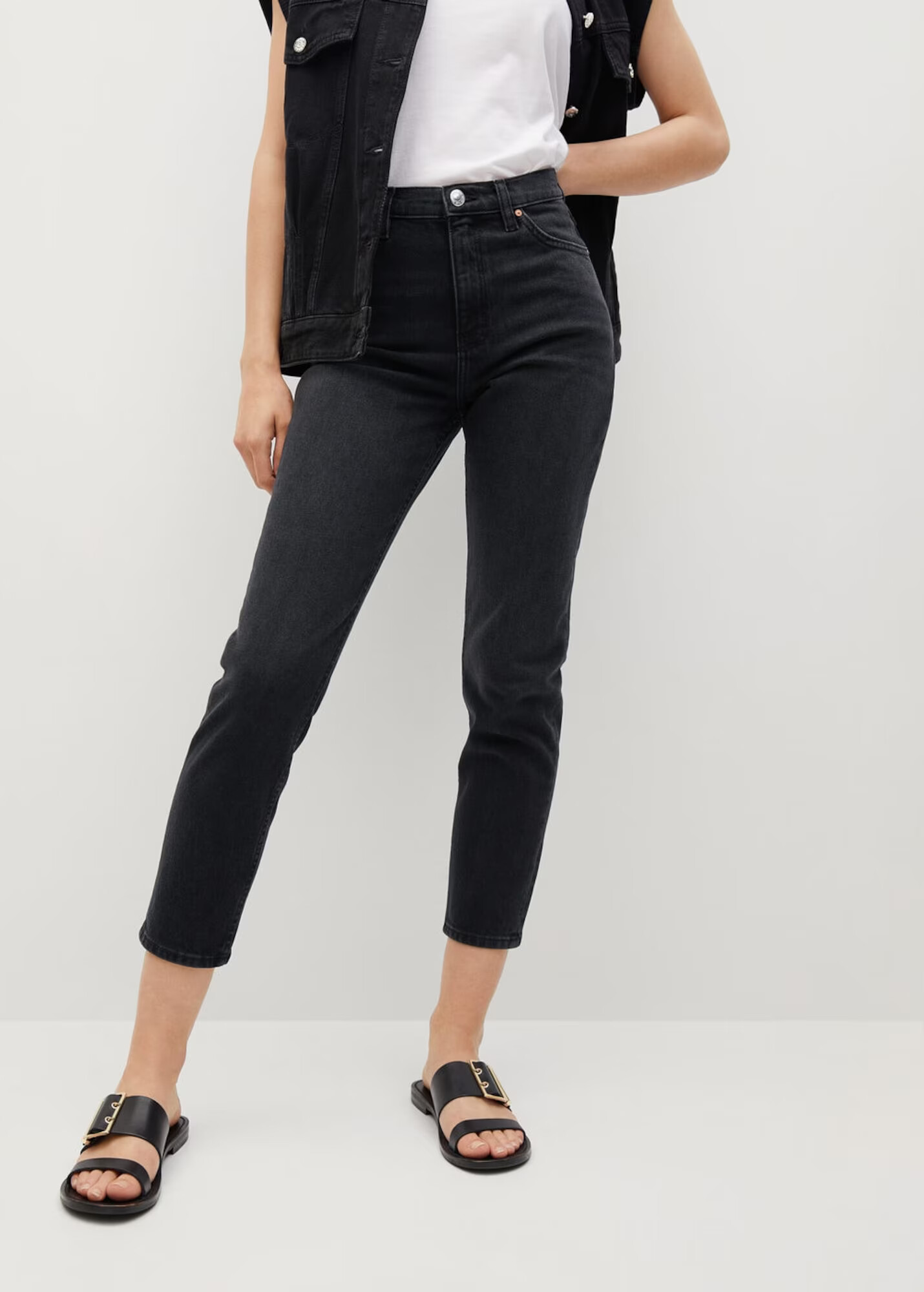 MANGO Jeans negru - Pled.ro