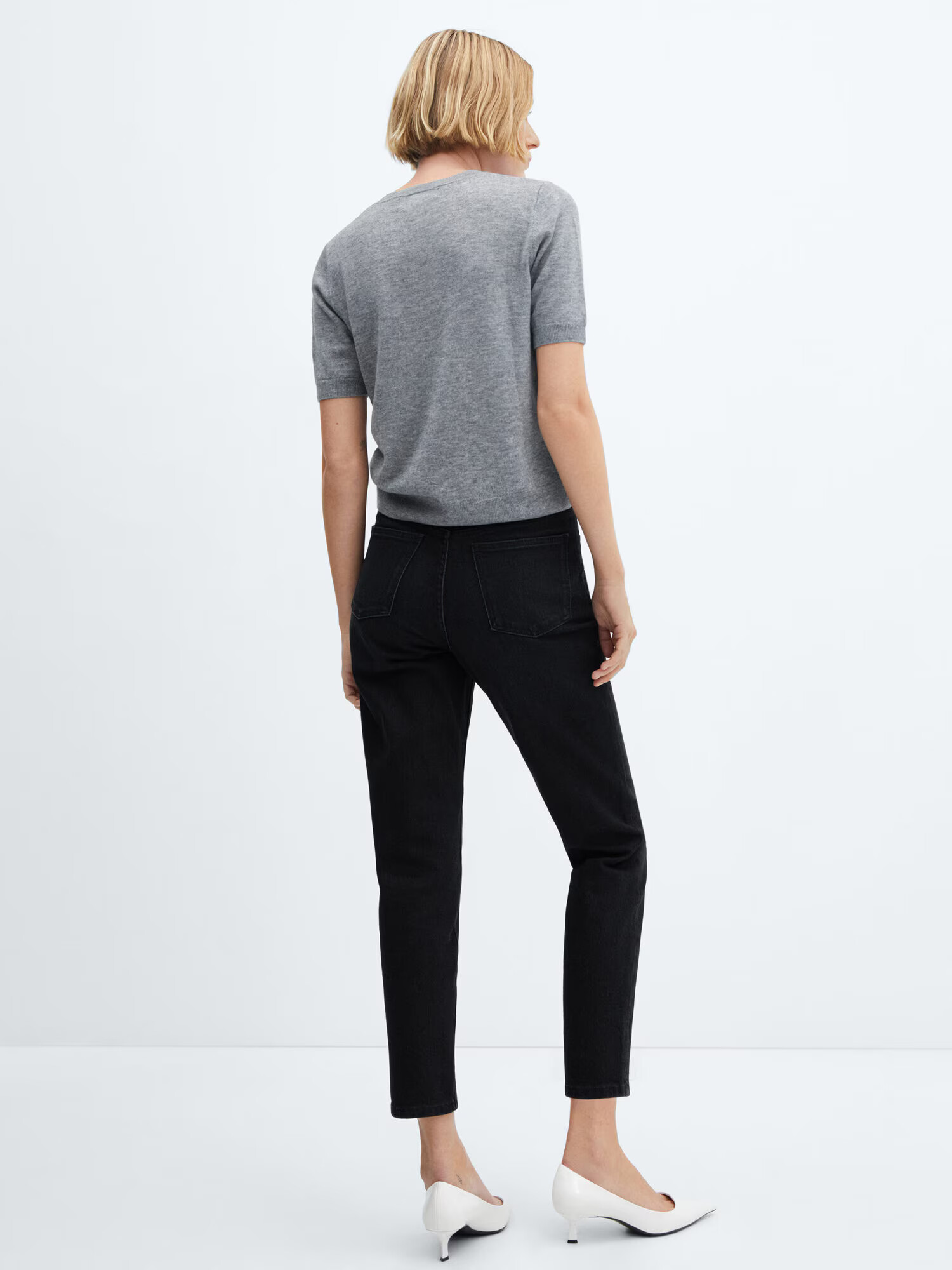 MANGO Jeans negru - Pled.ro