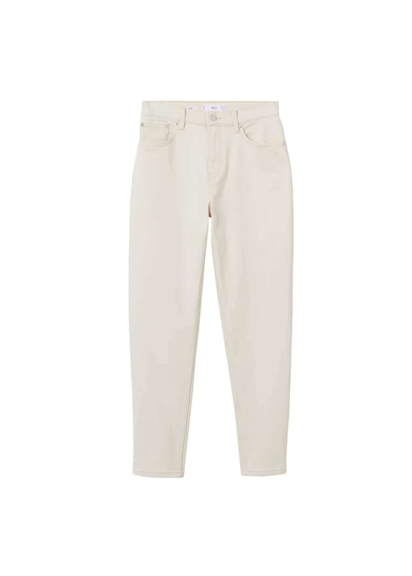 MANGO Jeans 'Newmom' crem - Pled.ro