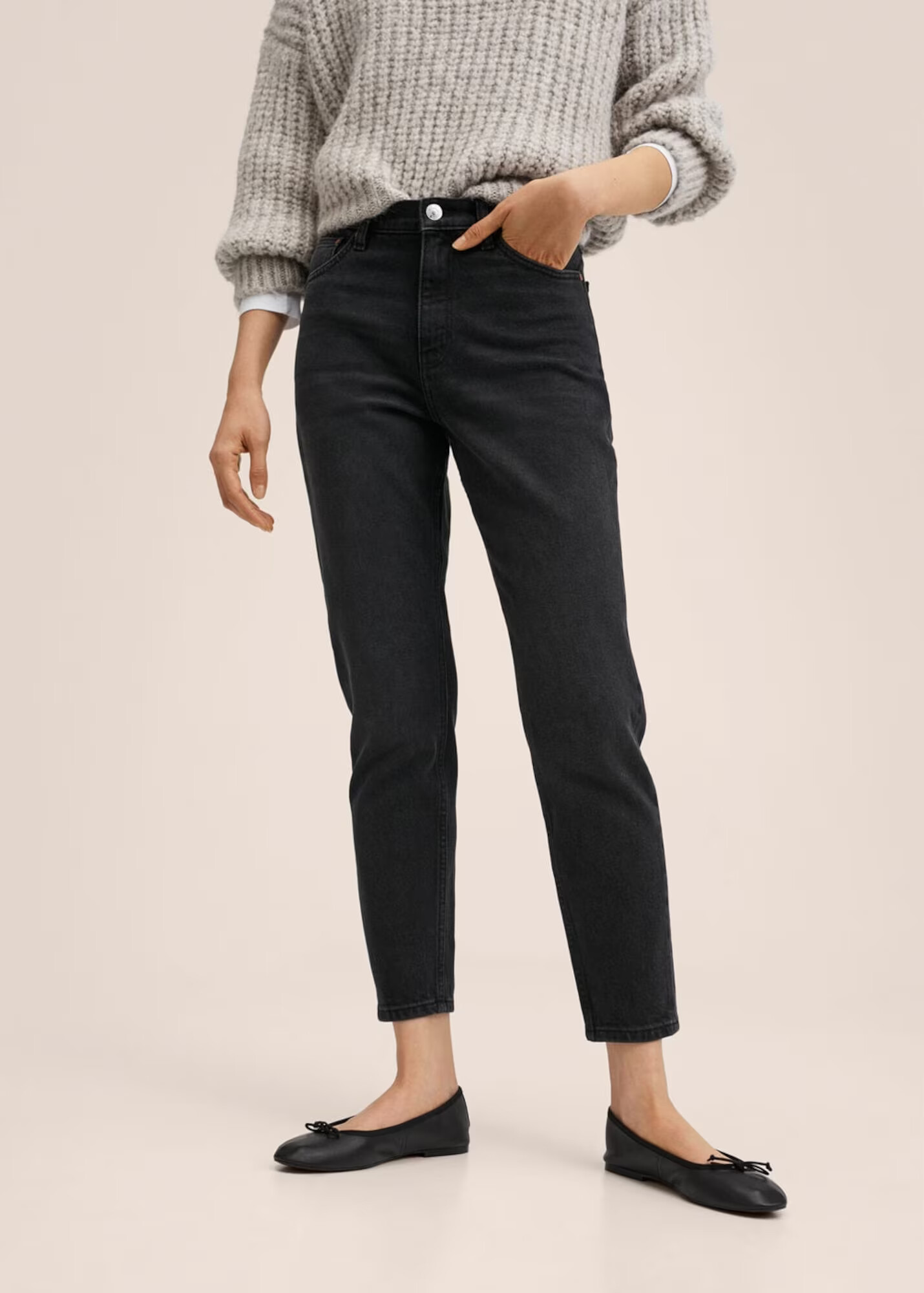 MANGO Jeans negru - Pled.ro