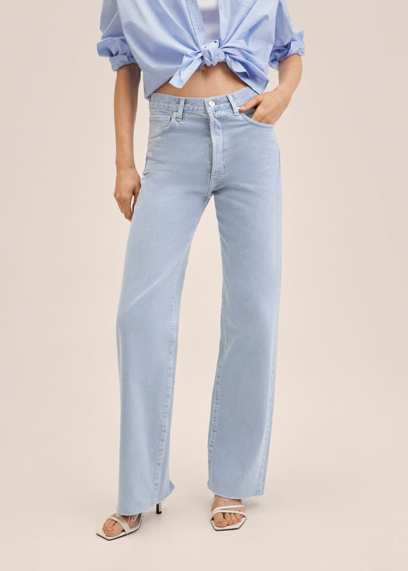 MANGO Jeans 'Nora' albastru deschis - Pled.ro