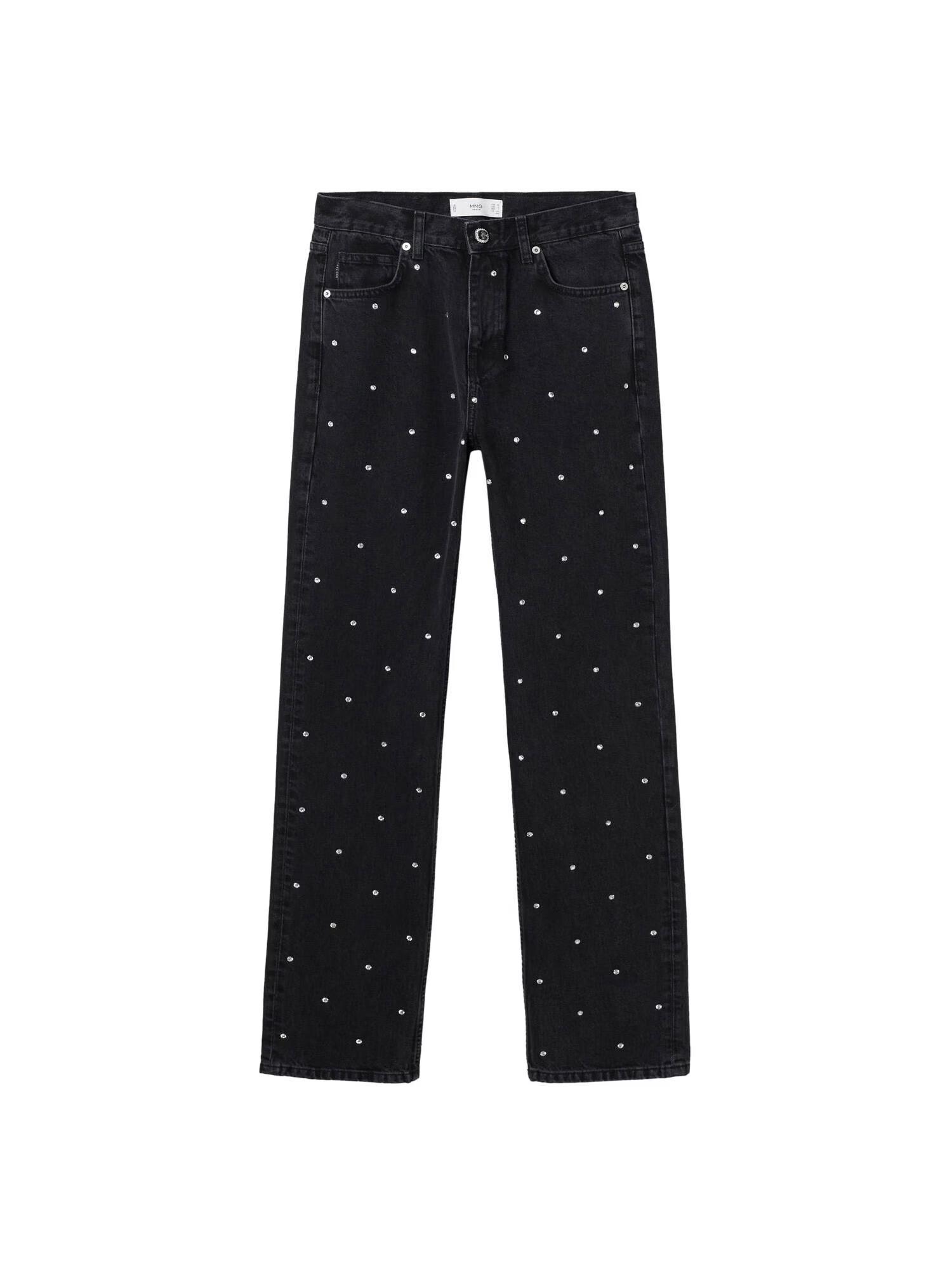 MANGO Jeans 'Nuit' negru / alb - Pled.ro