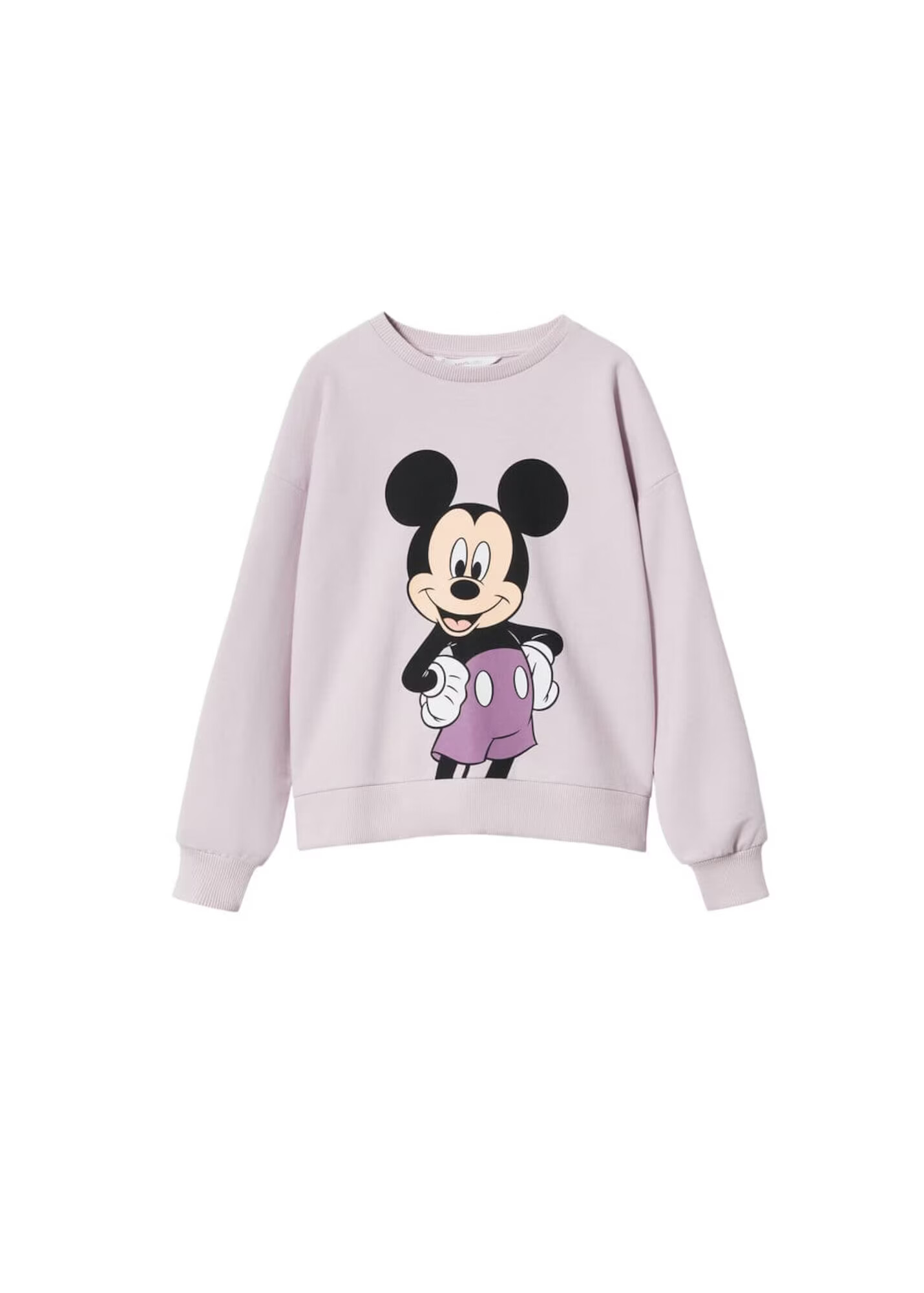 MANGO KIDS Bluză de molton 'Mickey' lila / mov pastel / negru / alb - Pled.ro