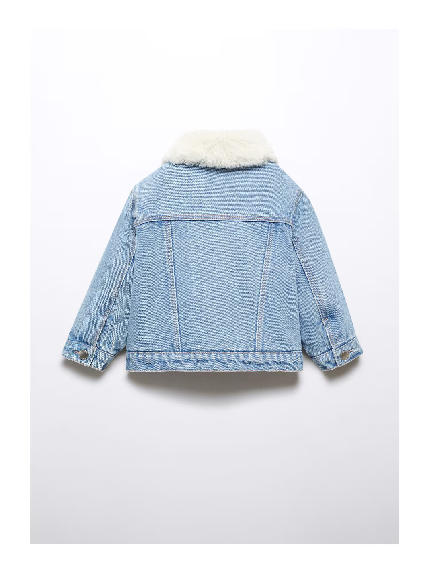 MANGO KIDS Geacă de primăvară-toamnă 'Lisab' ecru / albastru denim - Pled.ro