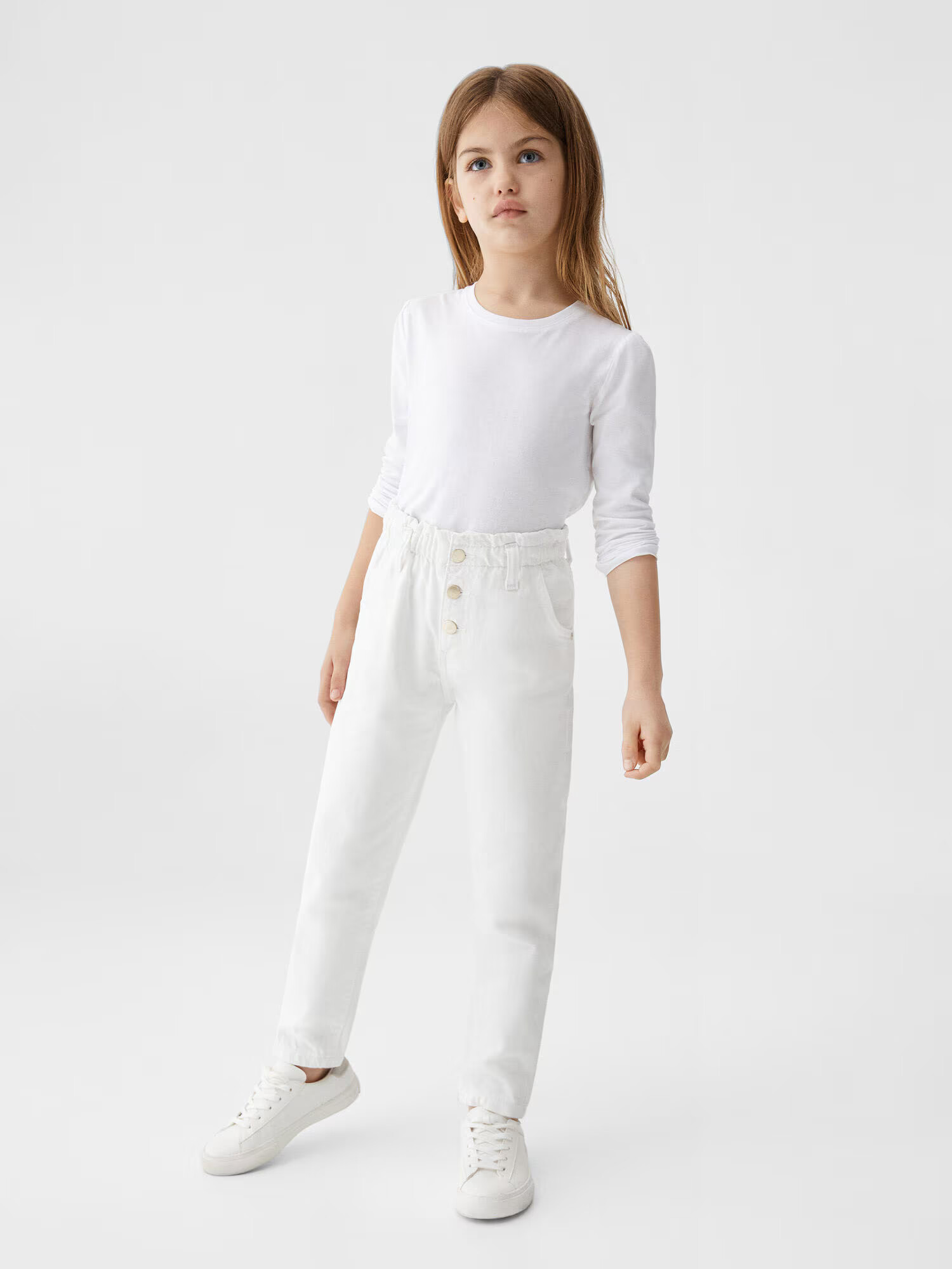 MANGO KIDS Jeans alb denim - Pled.ro