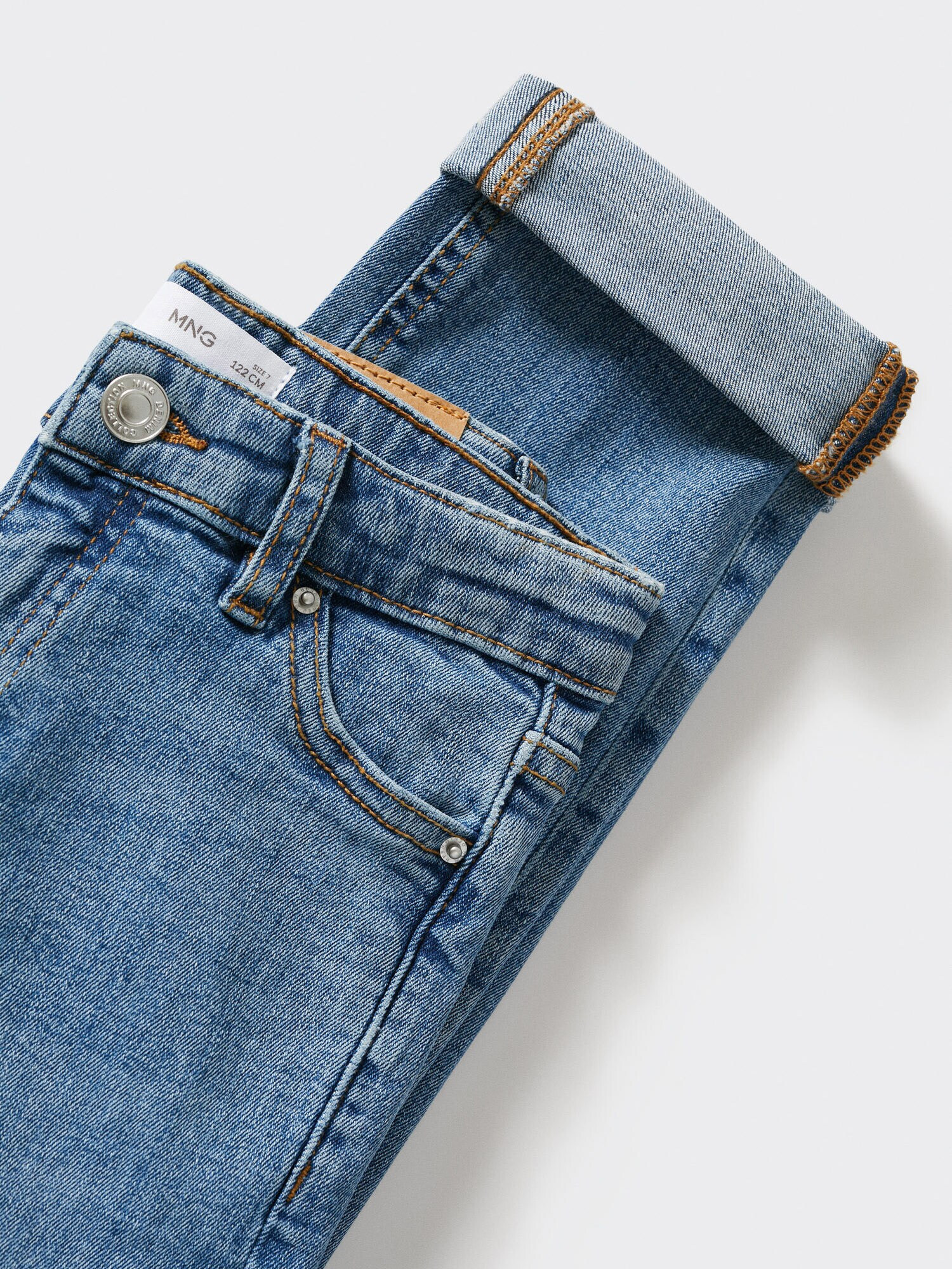 MANGO KIDS Jeans albastru denim - Pled.ro