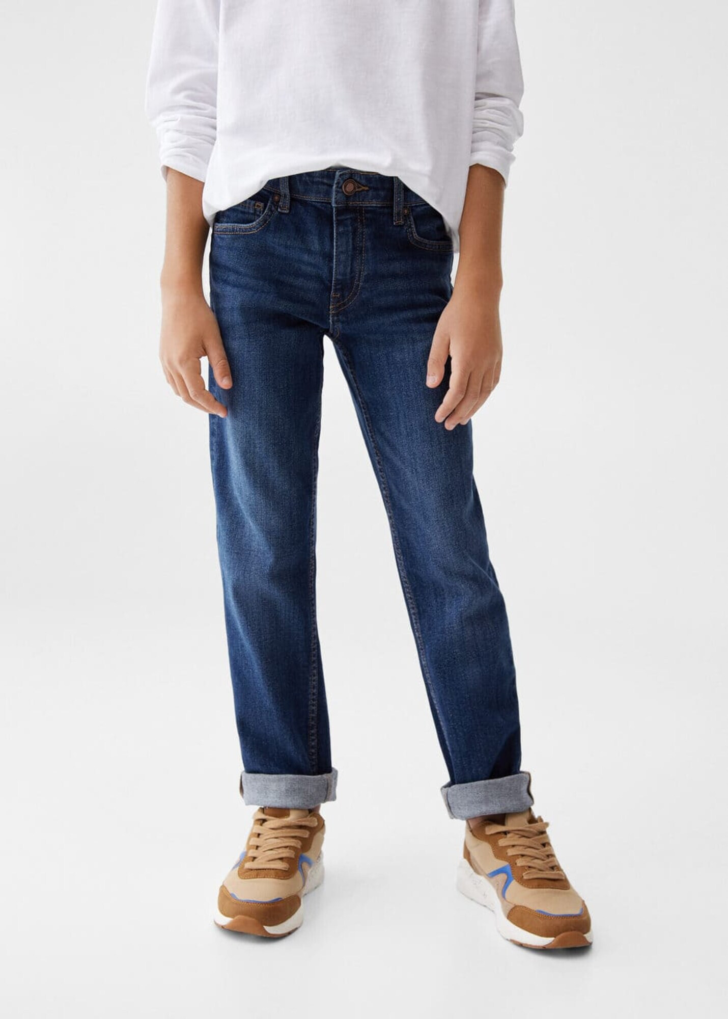 MANGO KIDS Jeans albastru închis - Pled.ro