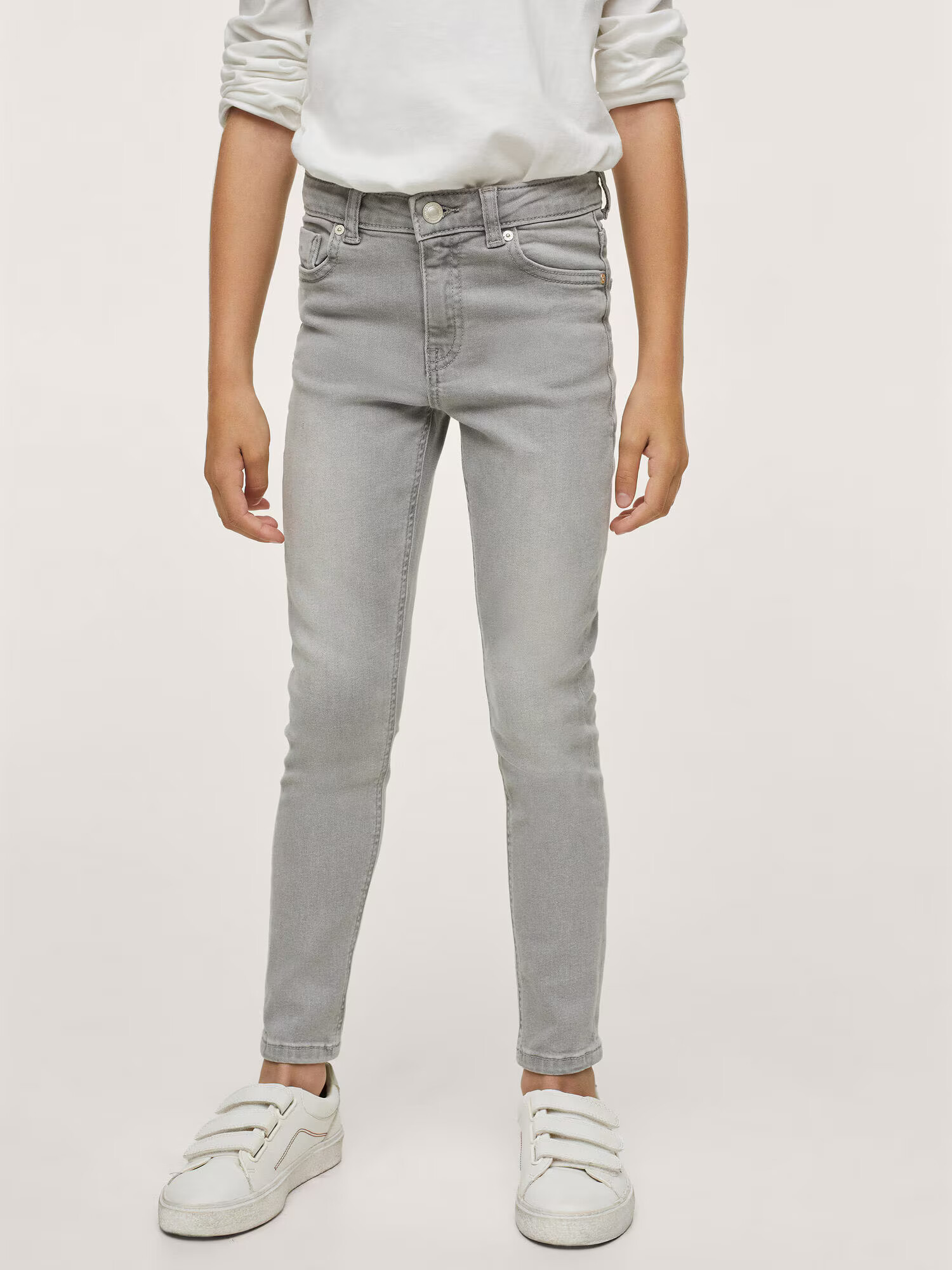 MANGO KIDS Jeans gri denim - Pled.ro