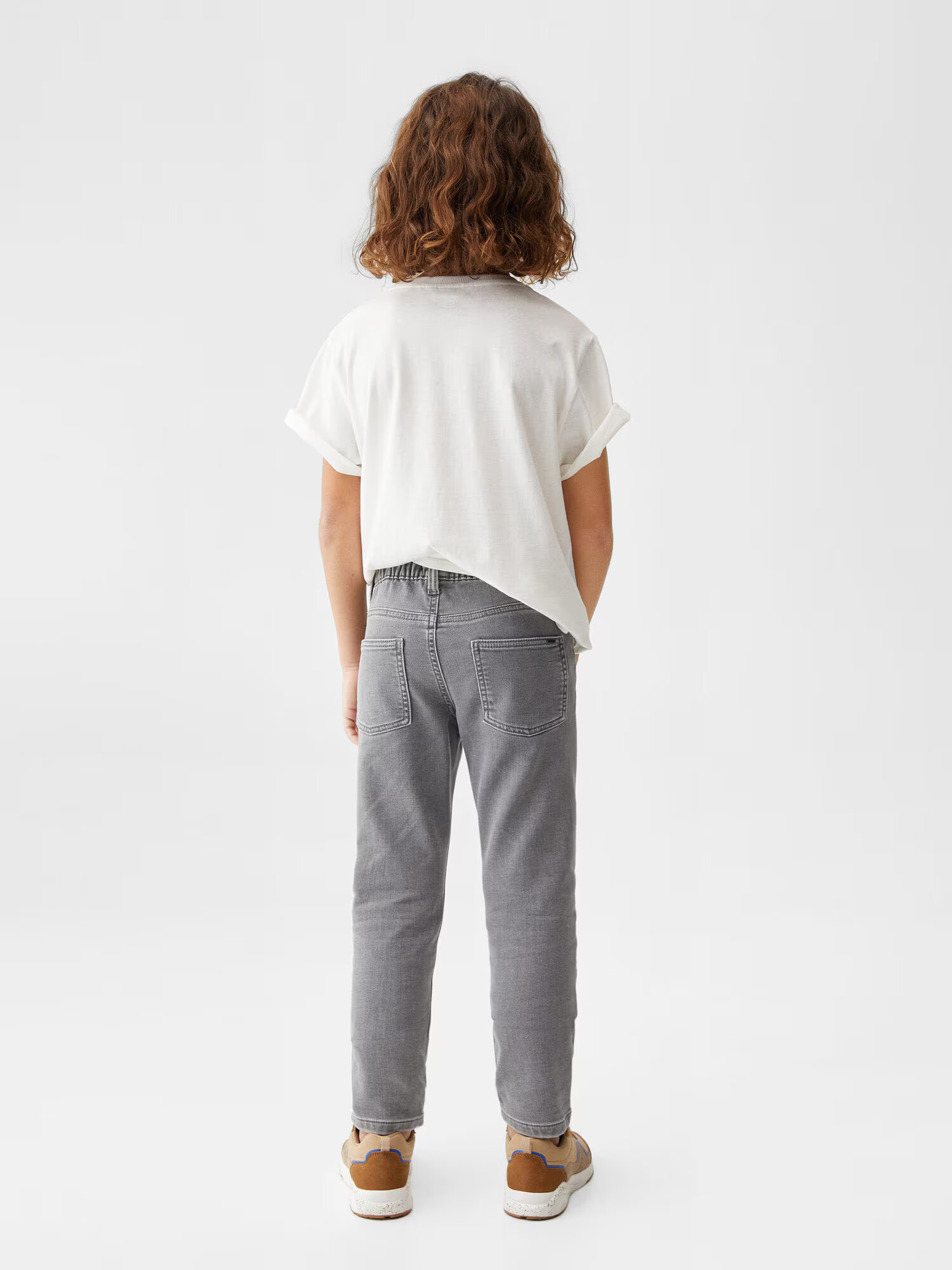 MANGO KIDS Jeans gri deschis - Pled.ro