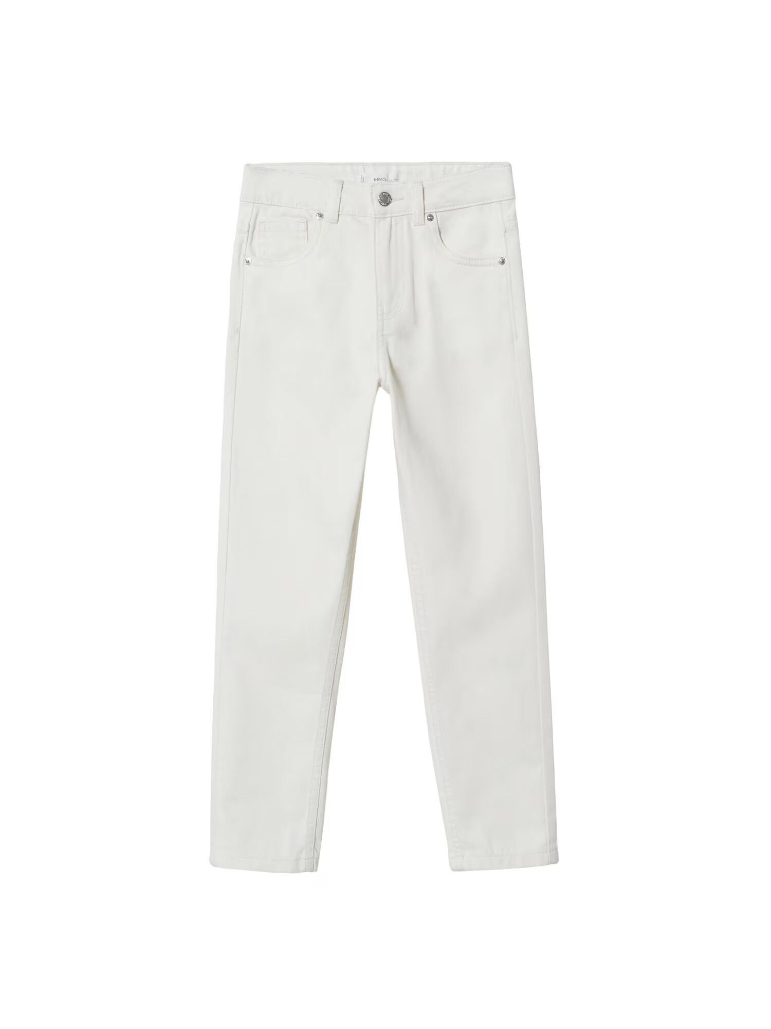 MANGO KIDS Jeans 'Mommy' alb murdar - Pled.ro